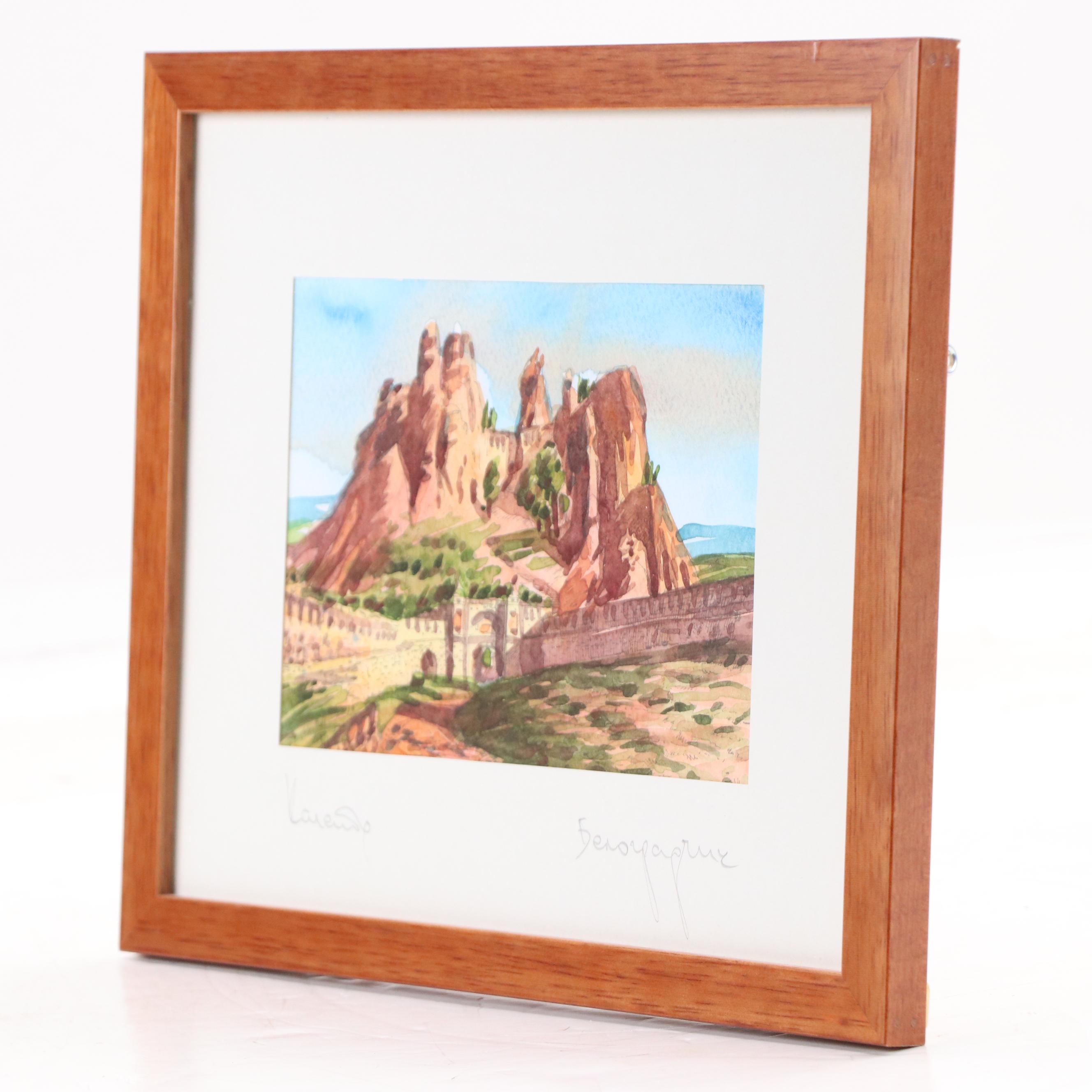 Watercolor Painting of Belogradchik Fortress