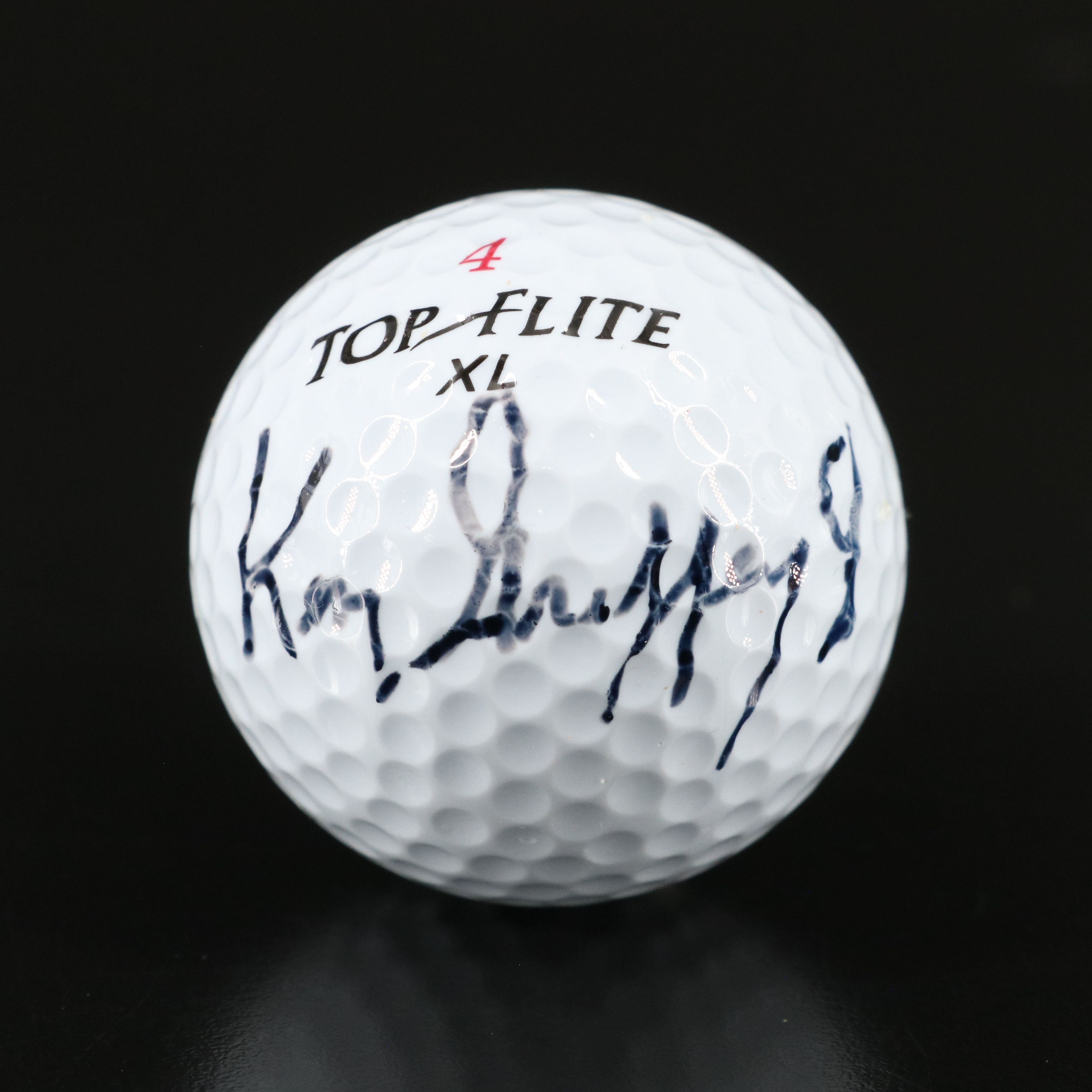 Ken Griffey Jr. Signed Golf Ball with The Highland Mint Silver Coin