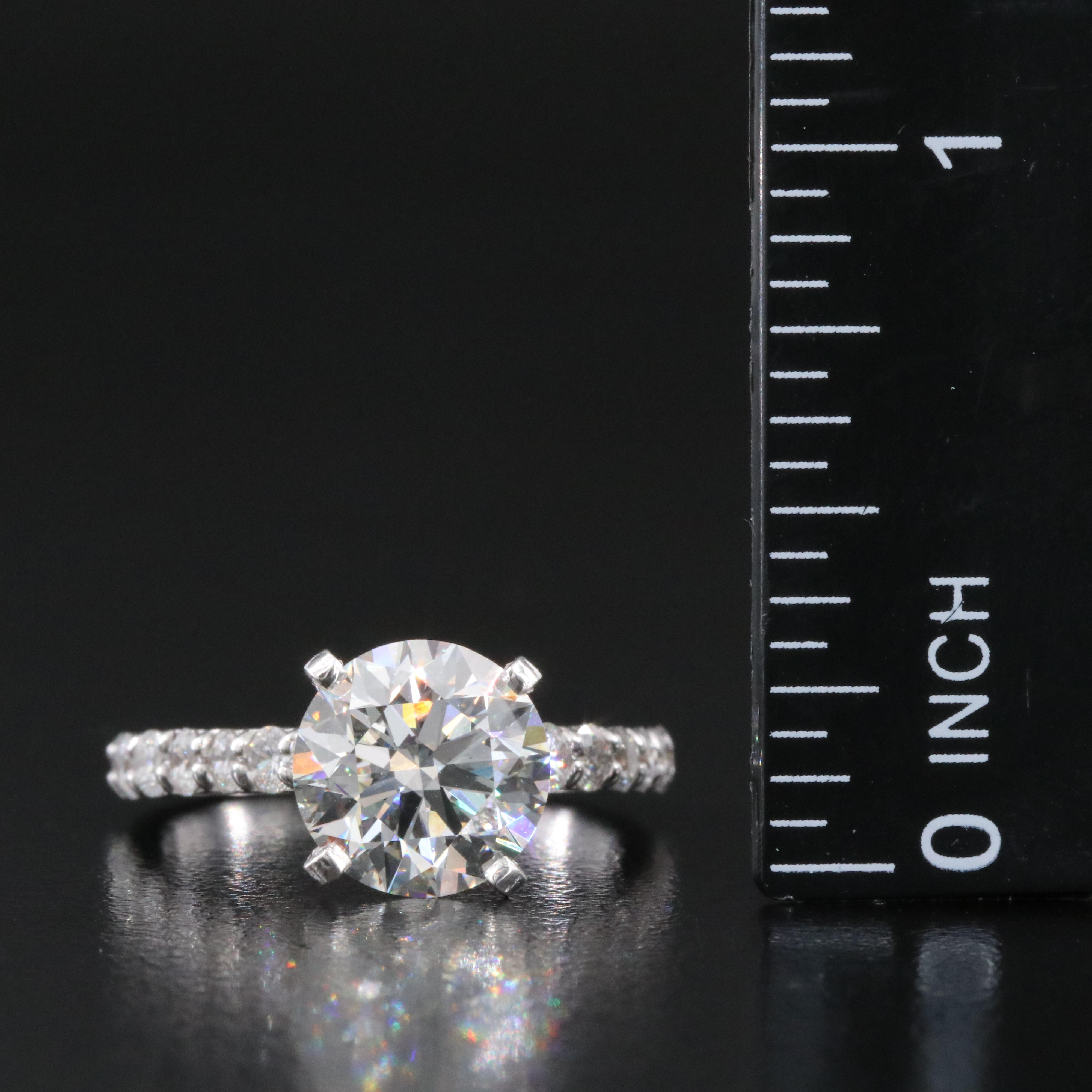 14K 4.17 CTW Lab Grown Diamond Ring Set with IGI Report