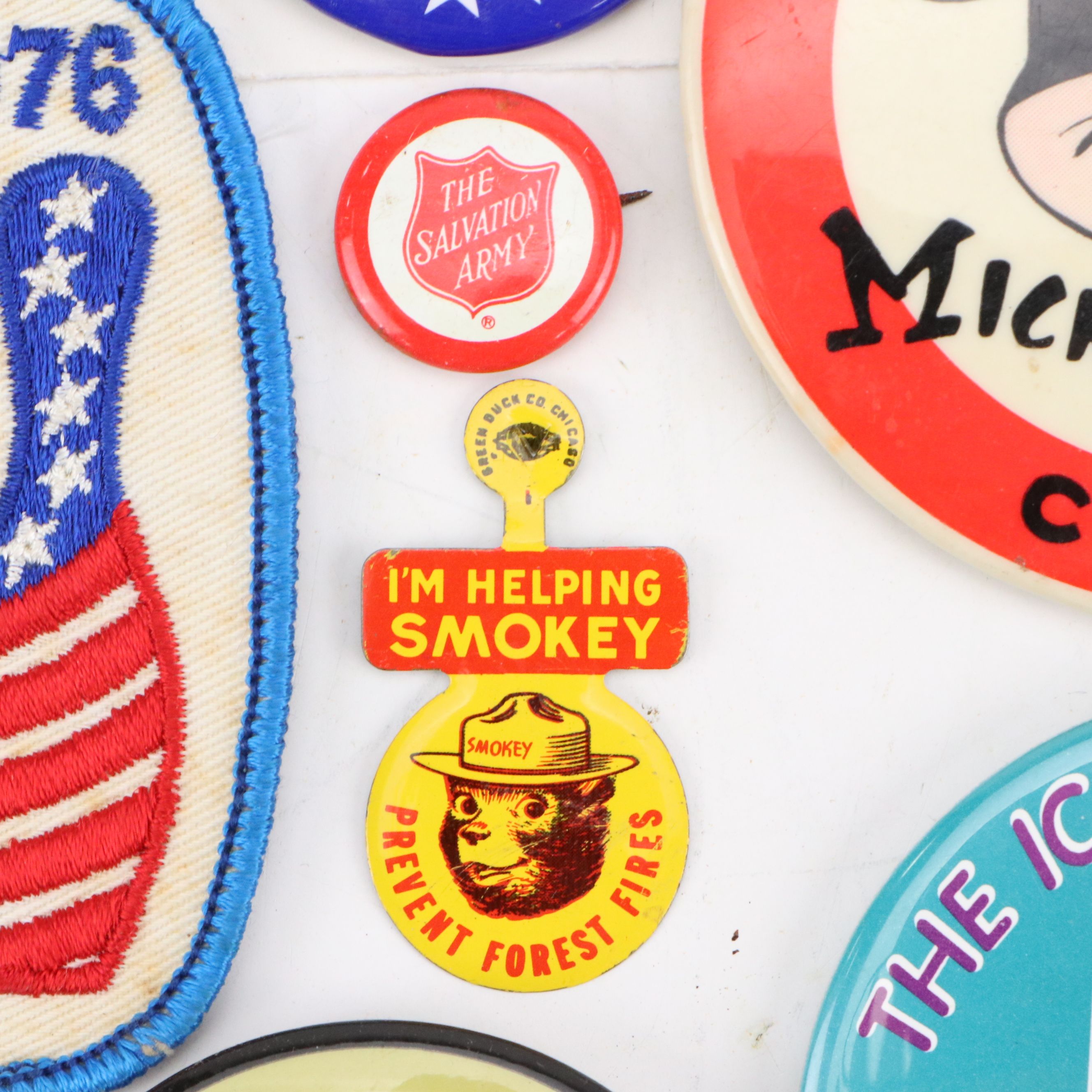 Henry Wallace, Jimmy Carter with Other Pinbacks and Patches, Mid to Late 20th C.