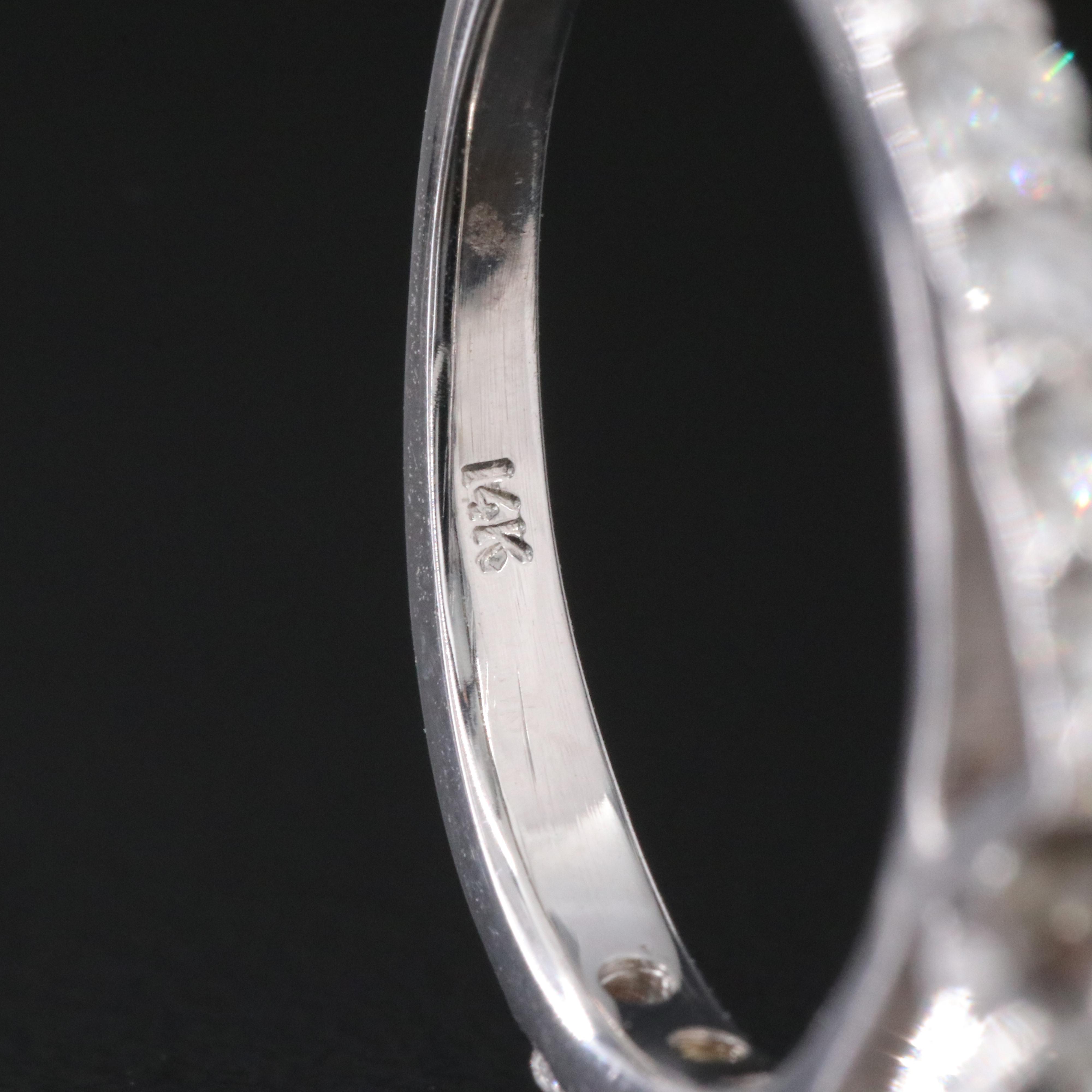 14K 4.17 CTW Lab Grown Diamond Ring Set with IGI Report