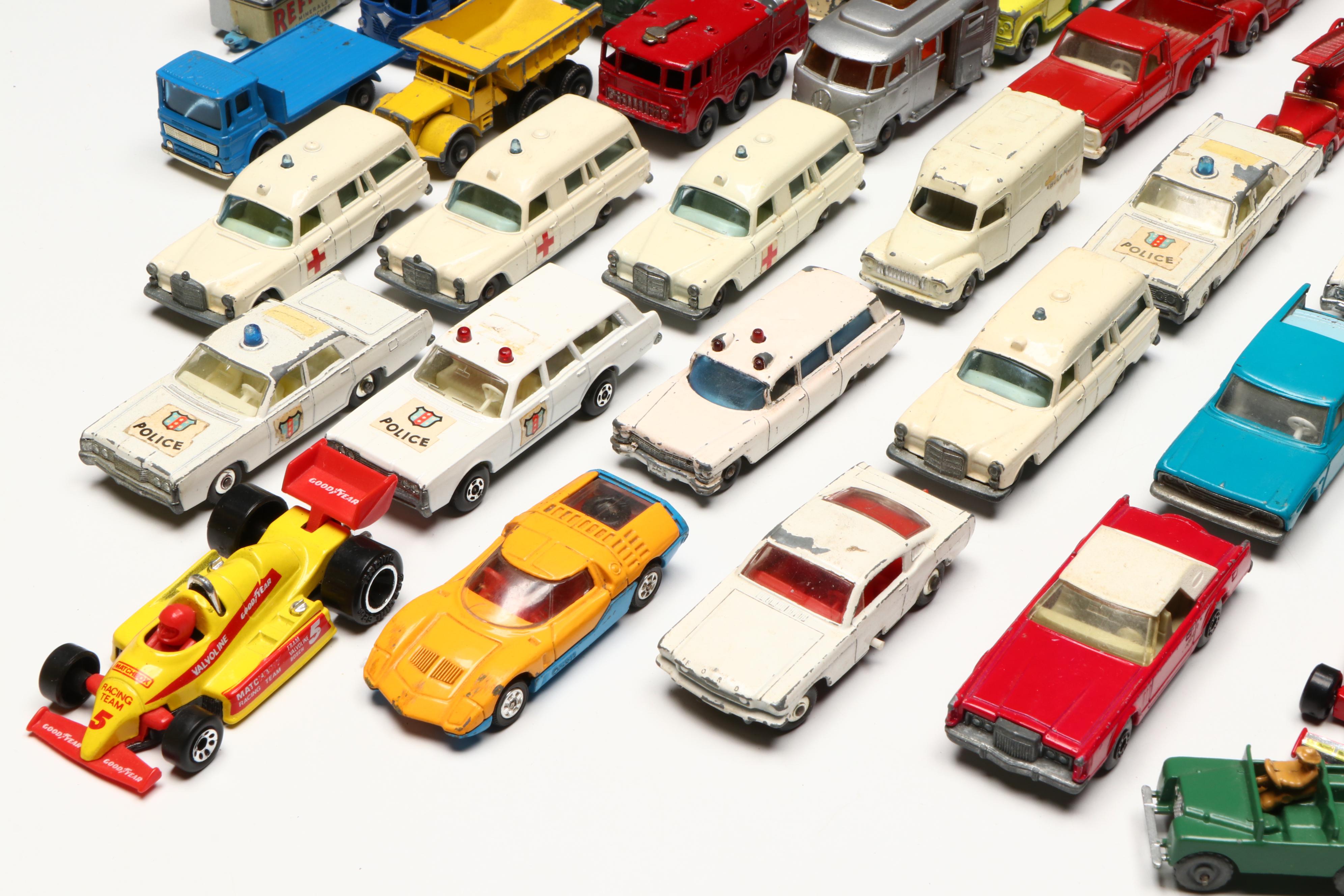 Matchbox "Rolls Royce Phantom V," "Ford Corsair" and More Toy Cars in Case