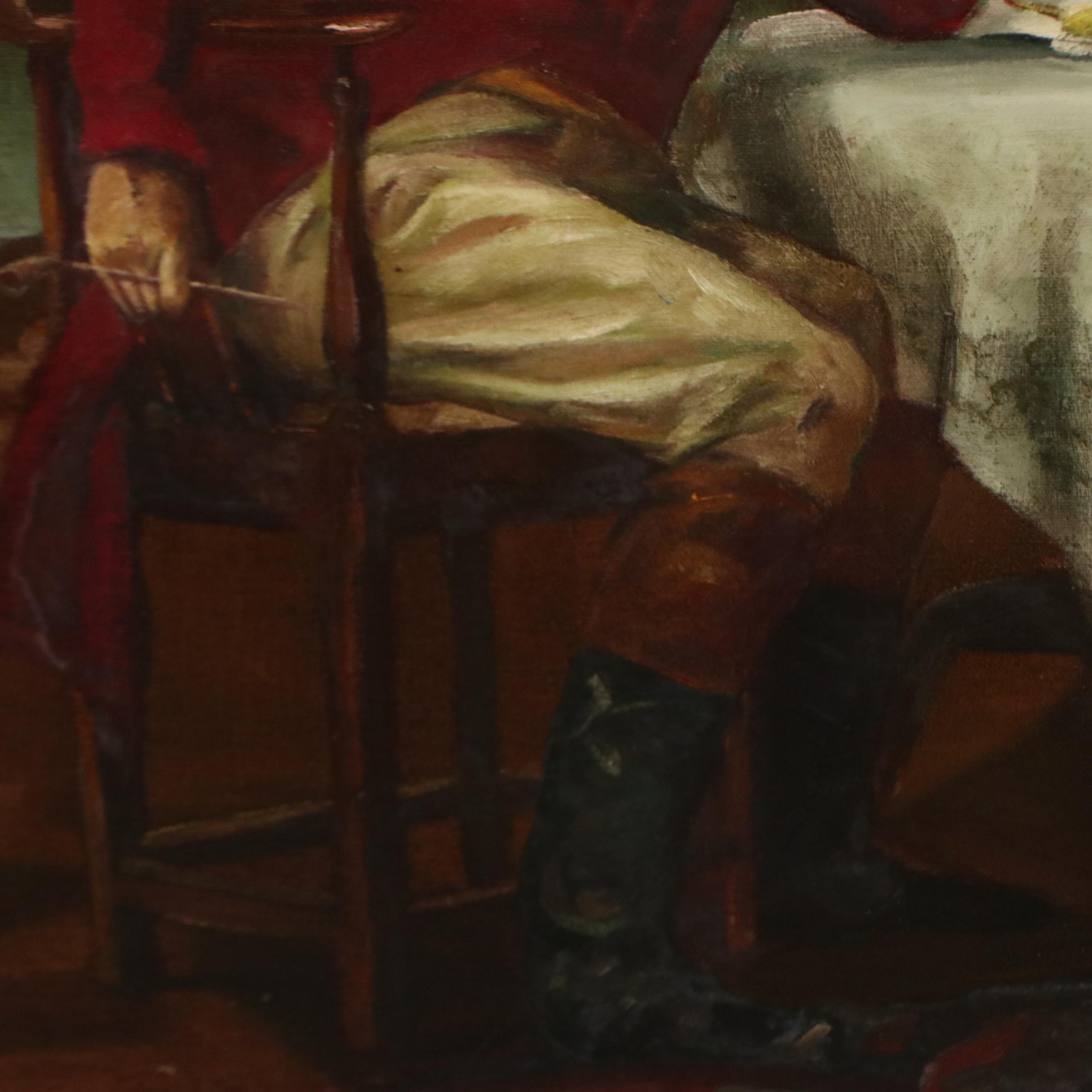 After Margaret Dovaston Oil Painting "Good Cheer"