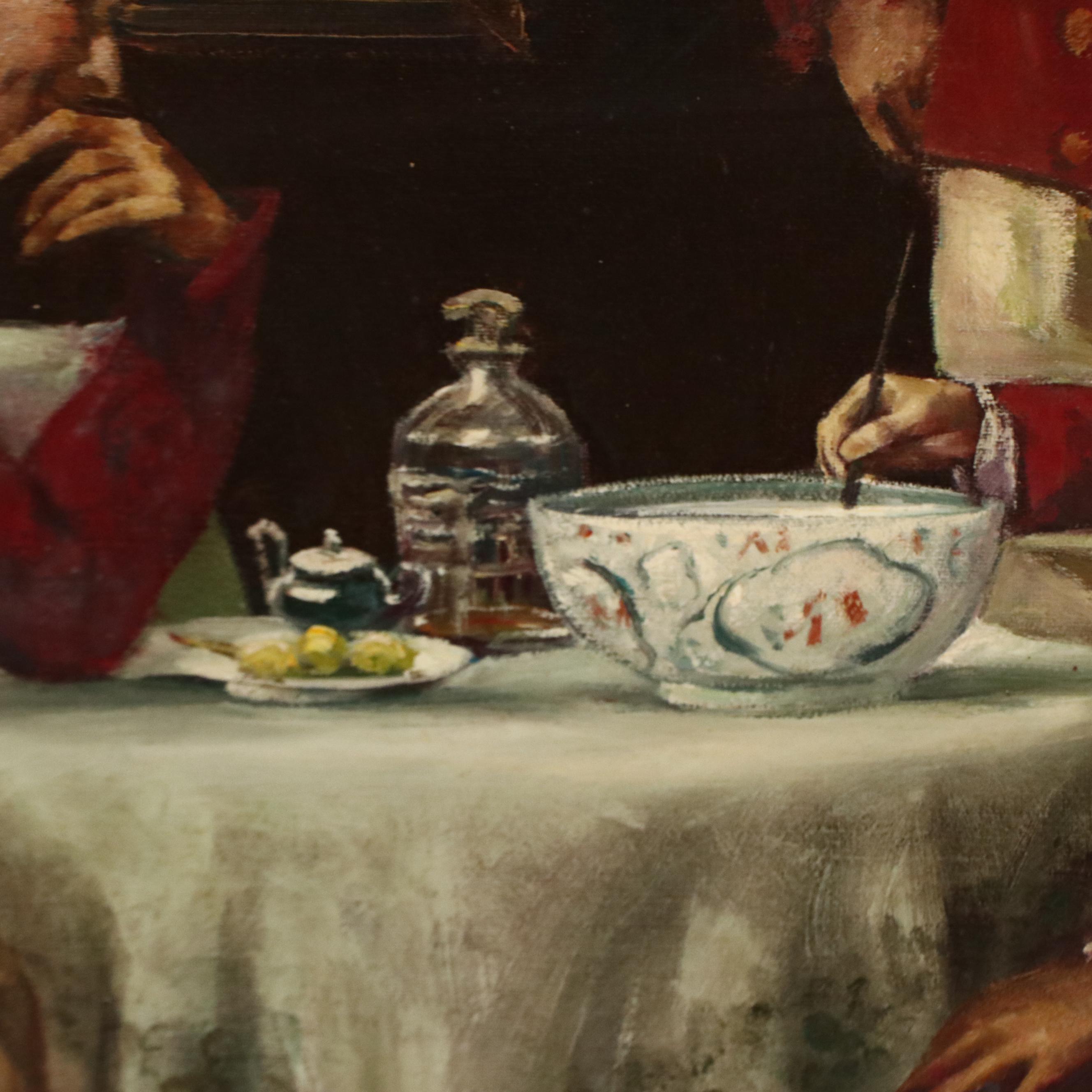 After Margaret Dovaston Oil Painting "Good Cheer"