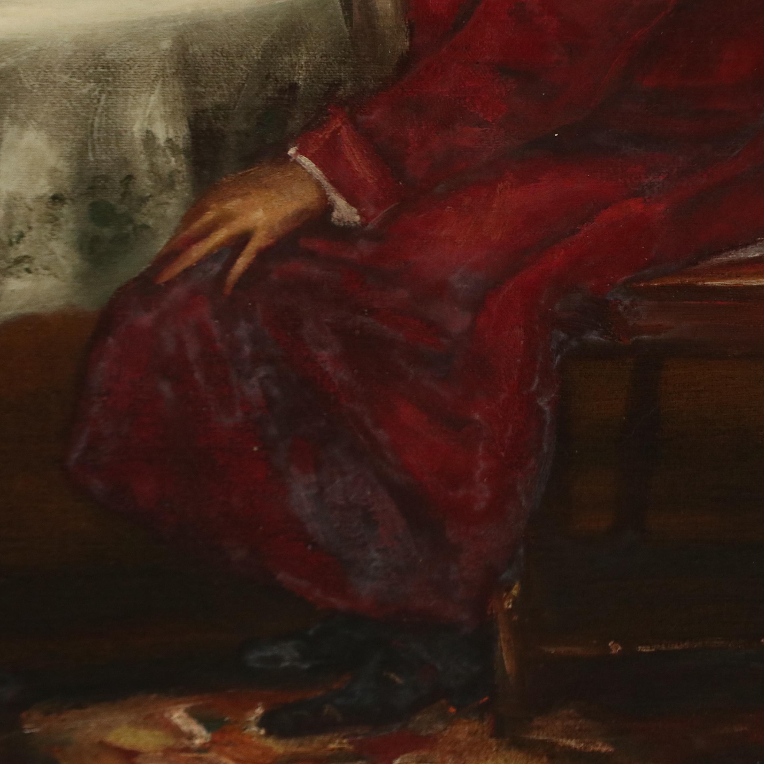 After Margaret Dovaston Oil Painting "Good Cheer"