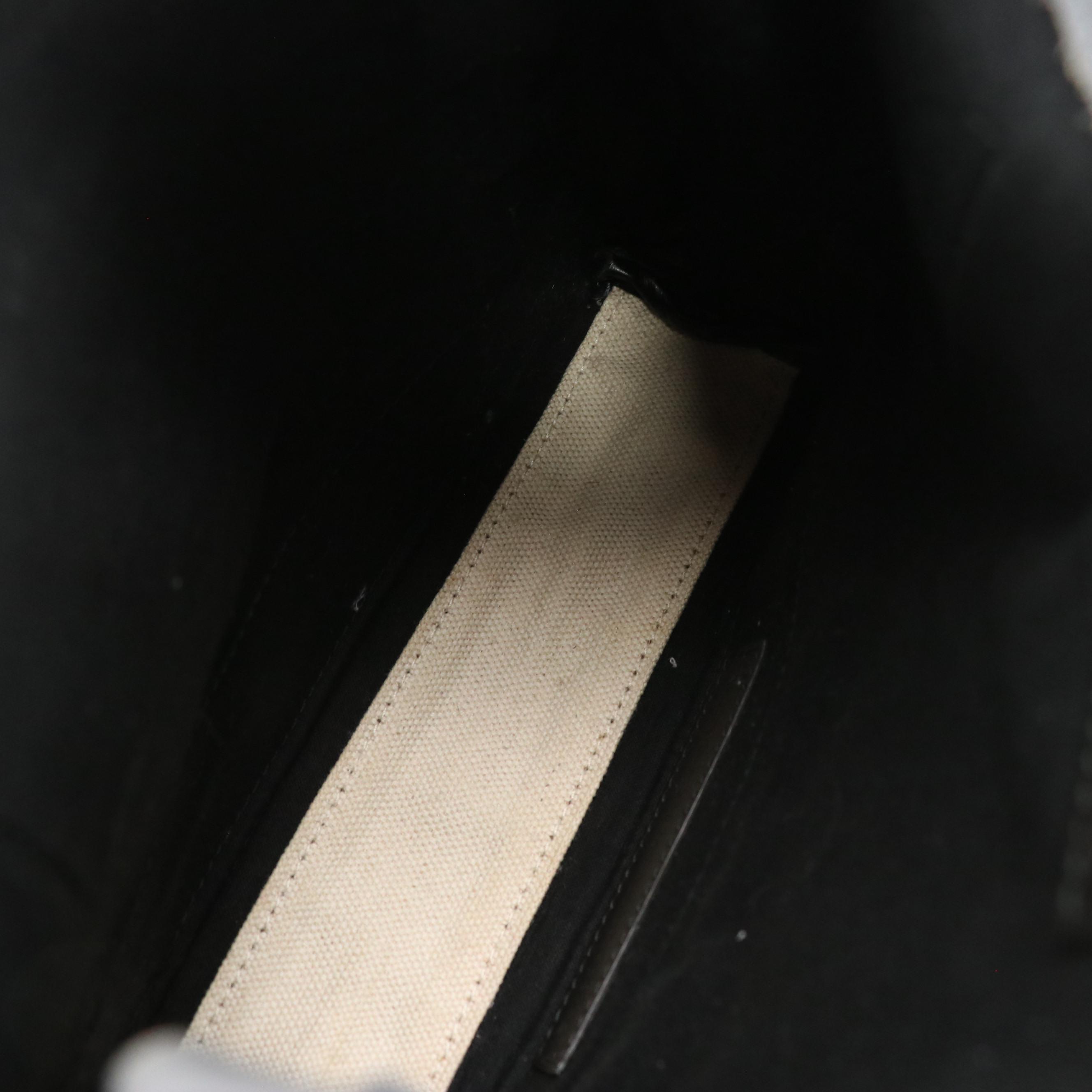 Balenciaga Small Cabas Tote and Zip Pouch in Gray & White Canvas W/ Leather Trim