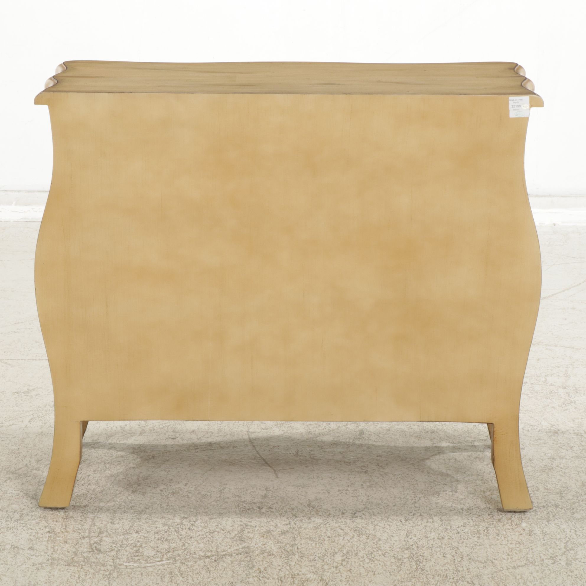 French Baroque Style Painted Bombe Chest