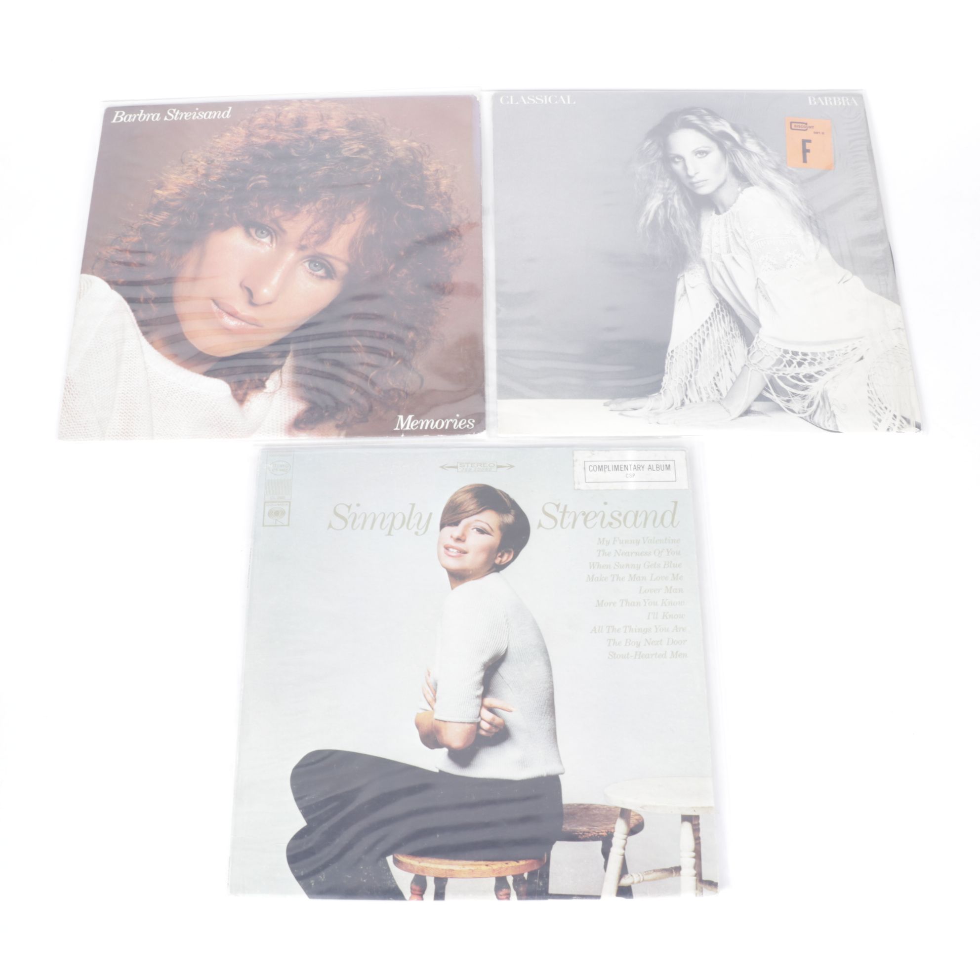 Barbra Streisand in "Funny Girl" and "A Star is Born" with More Vinyl Records