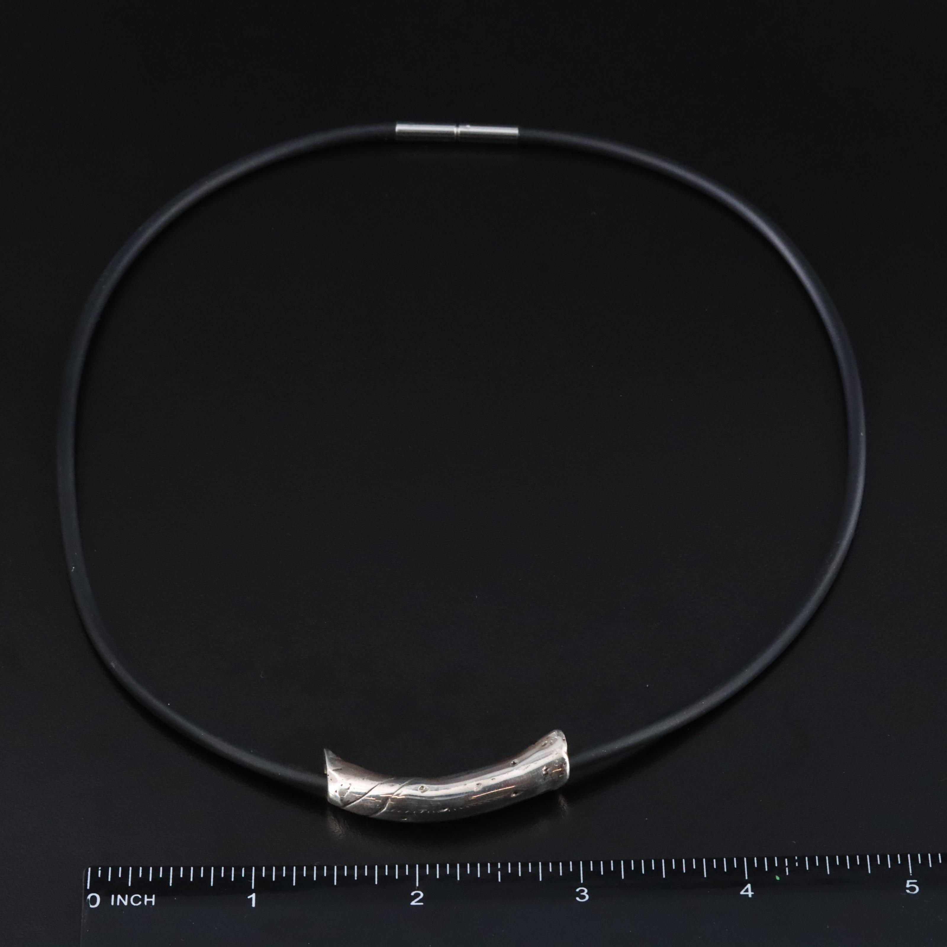 Sterling Necklaces Including Articulated Elephant and Glass Hamsa