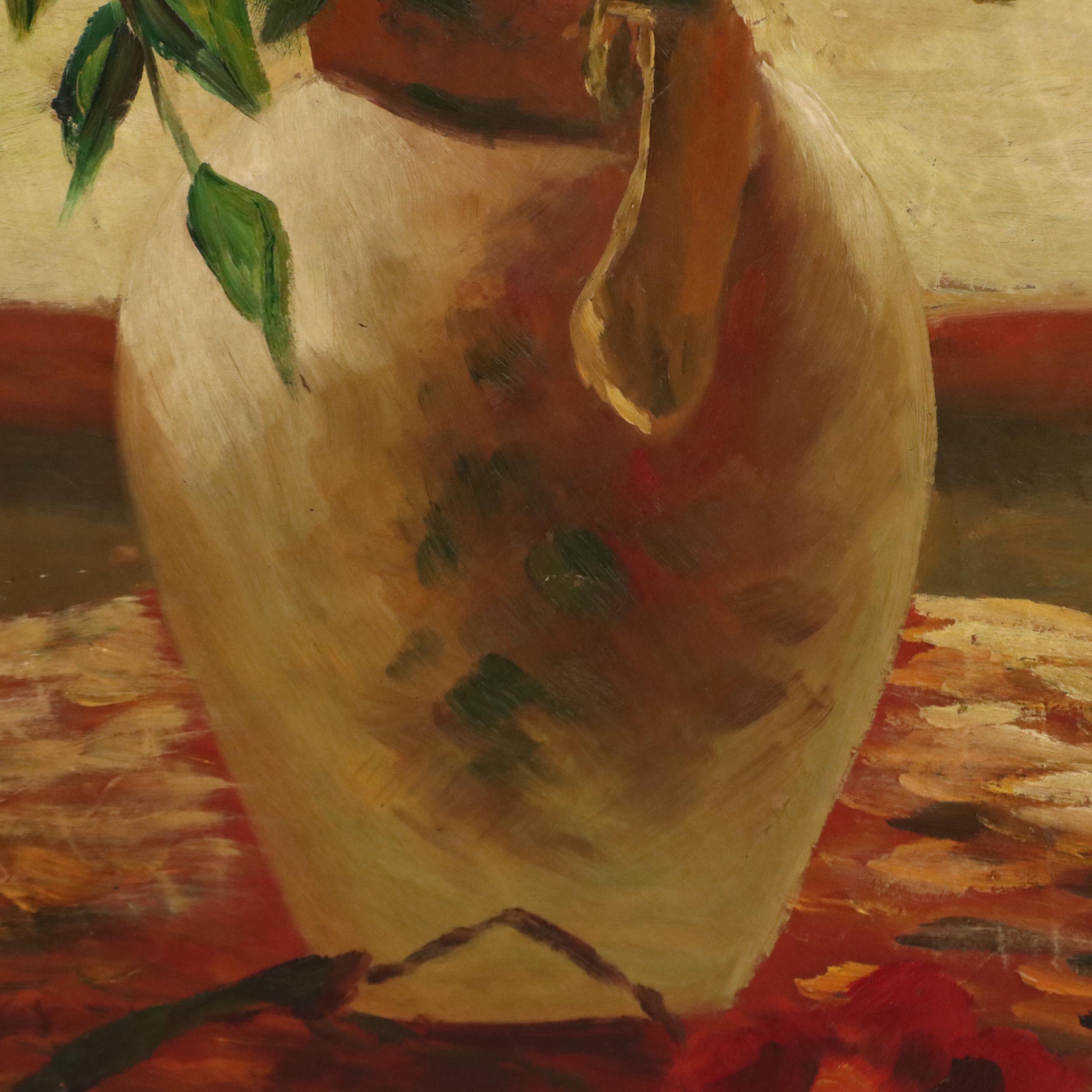 Floral Still Life Oil Painting, Circa 2010