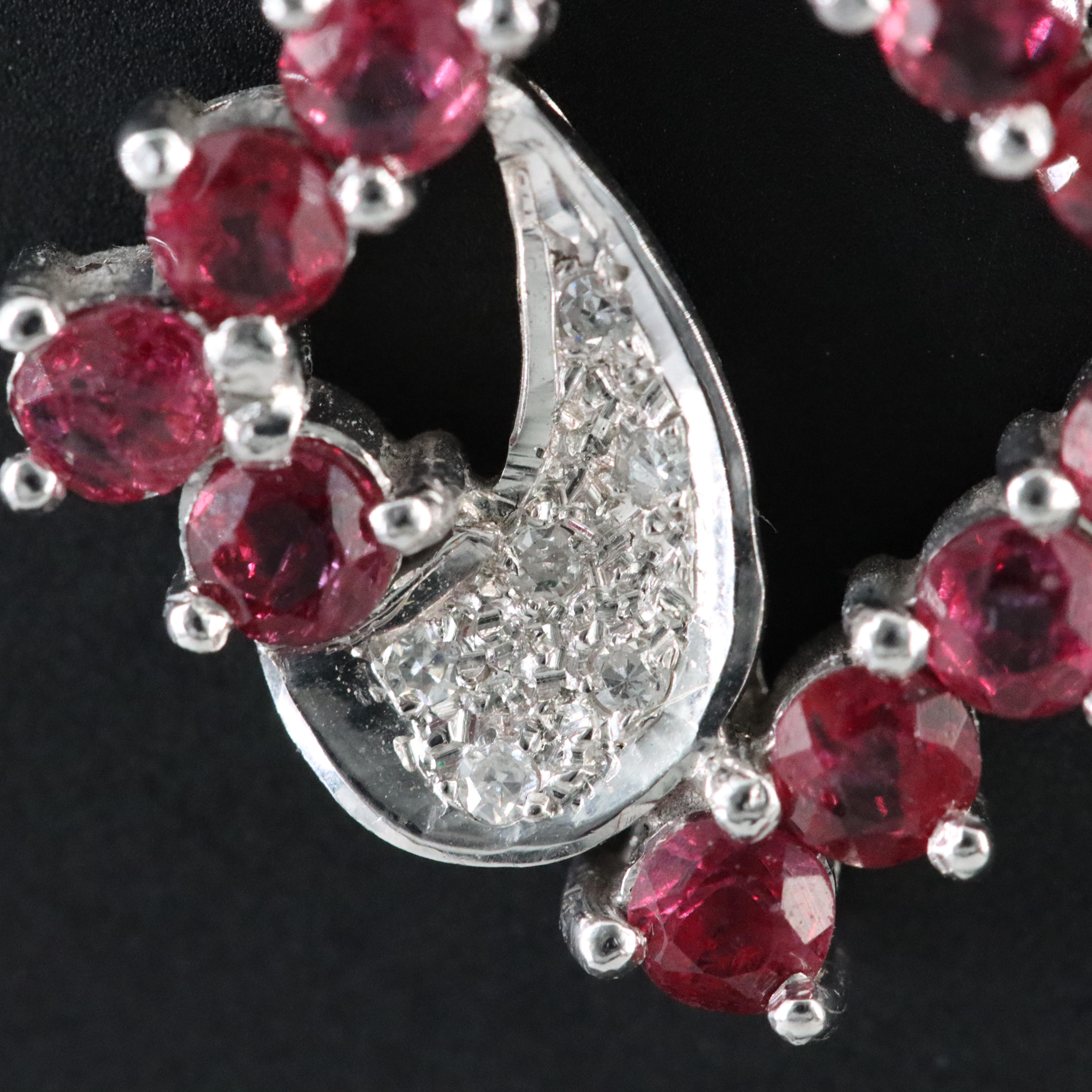 18K Ruby and Diamond Pendant