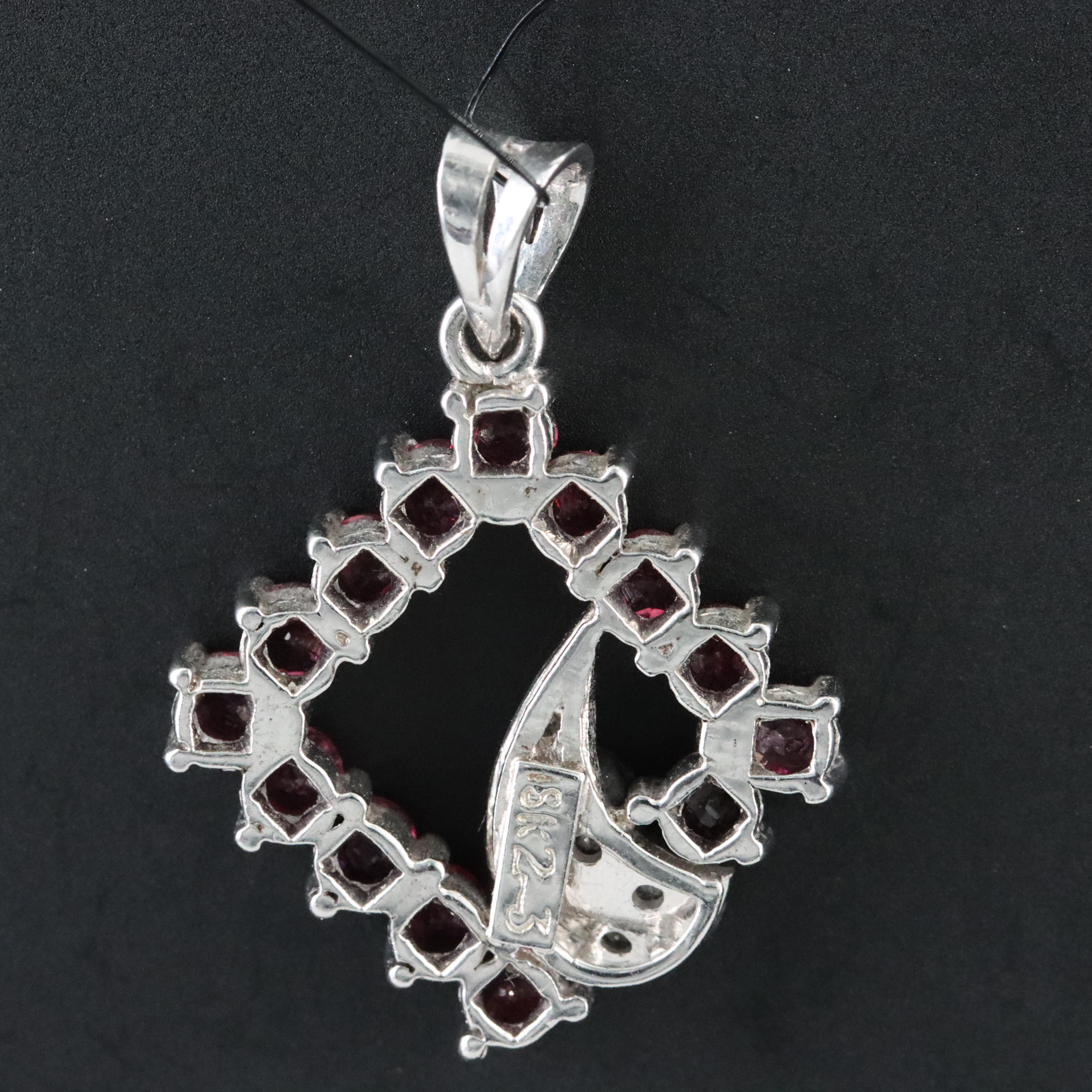 18K Ruby and Diamond Pendant