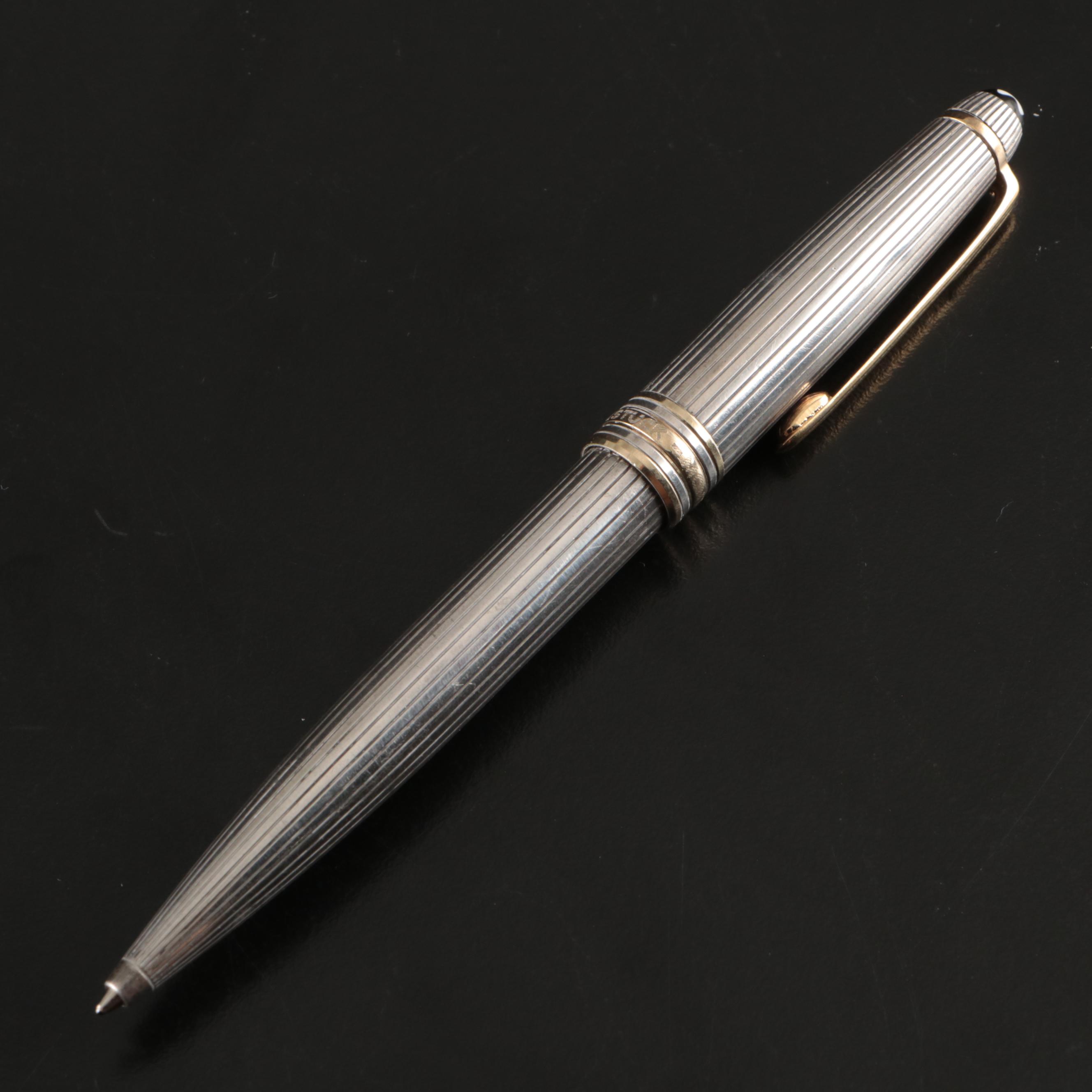 Montblanc Meisterstück Solitaire Sterling Silver Ballpoint Pen