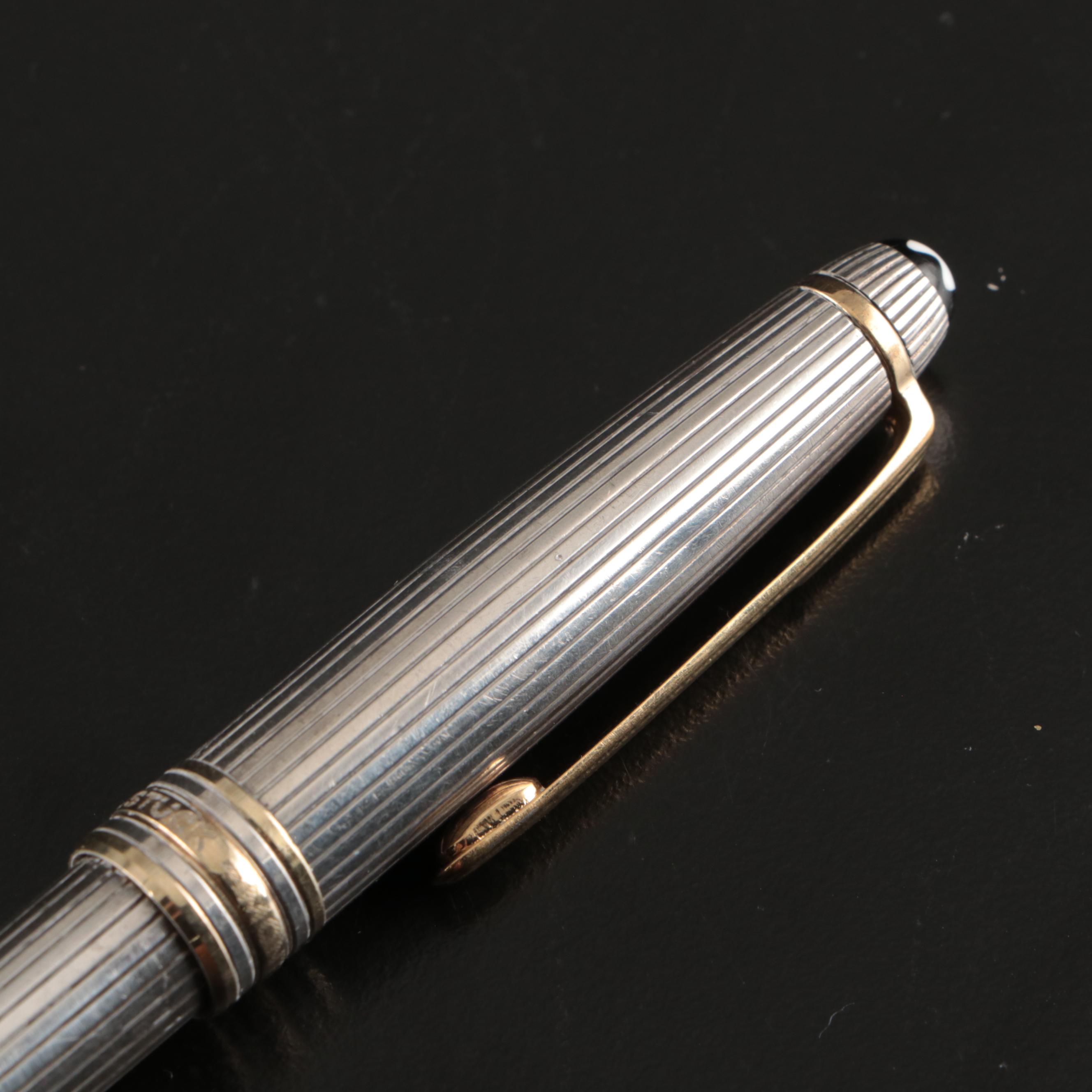 Montblanc Meisterstück Solitaire Sterling Silver Ballpoint Pen