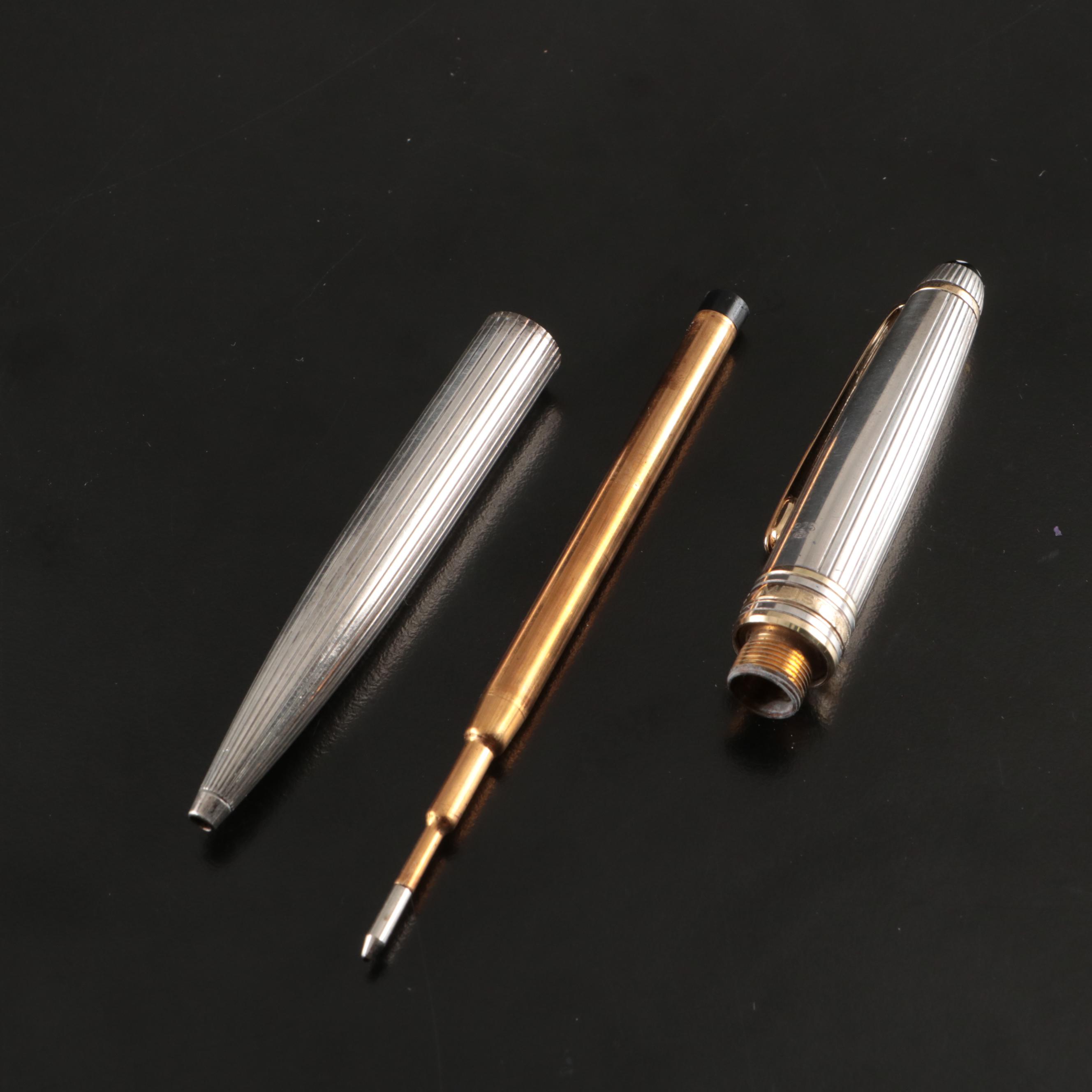 Montblanc Meisterstück Solitaire Sterling Silver Ballpoint Pen