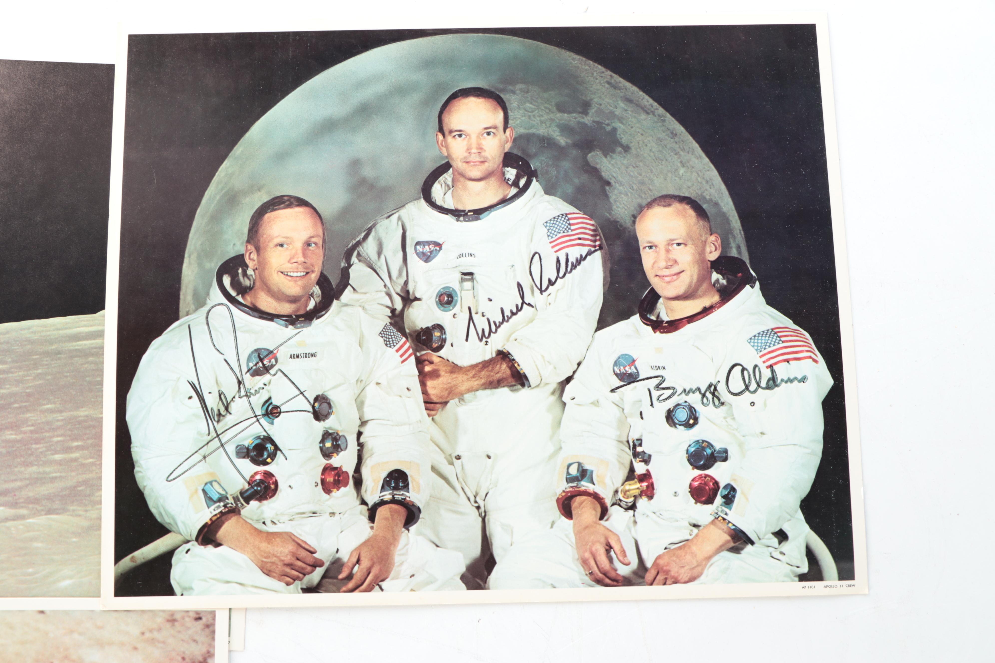 Offset Lithographs of NASA Scenes Including "Apollo 11 Crew"