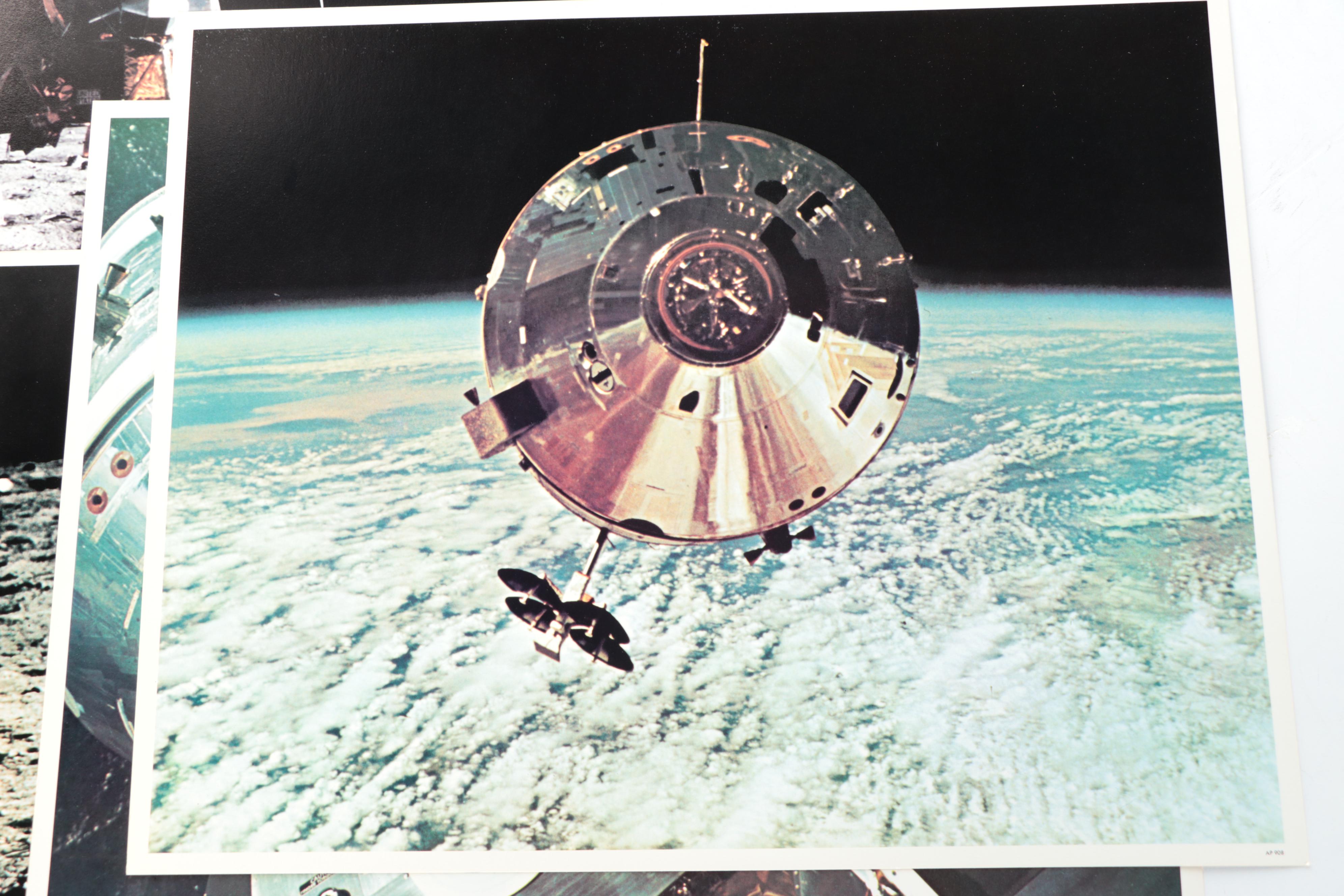Offset Lithographs of NASA Scenes Including "Apollo 11 Crew"