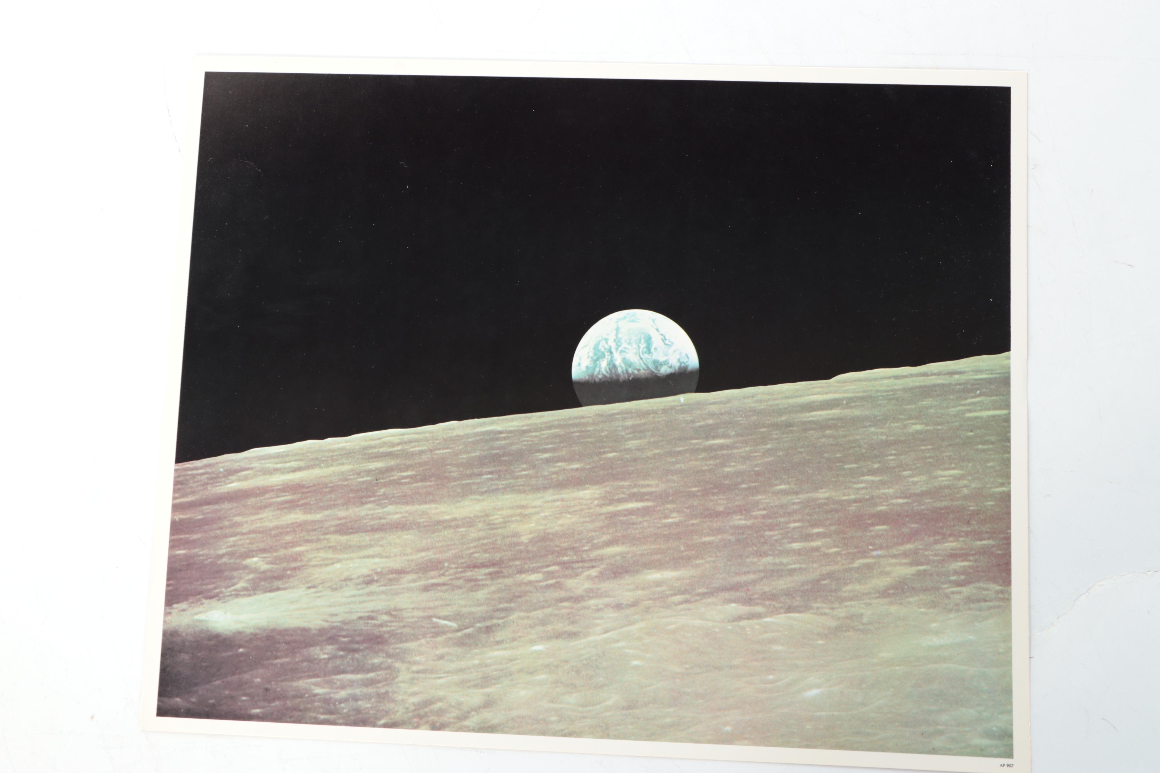 Offset Lithographs of NASA Scenes Including "Apollo 11 Crew"