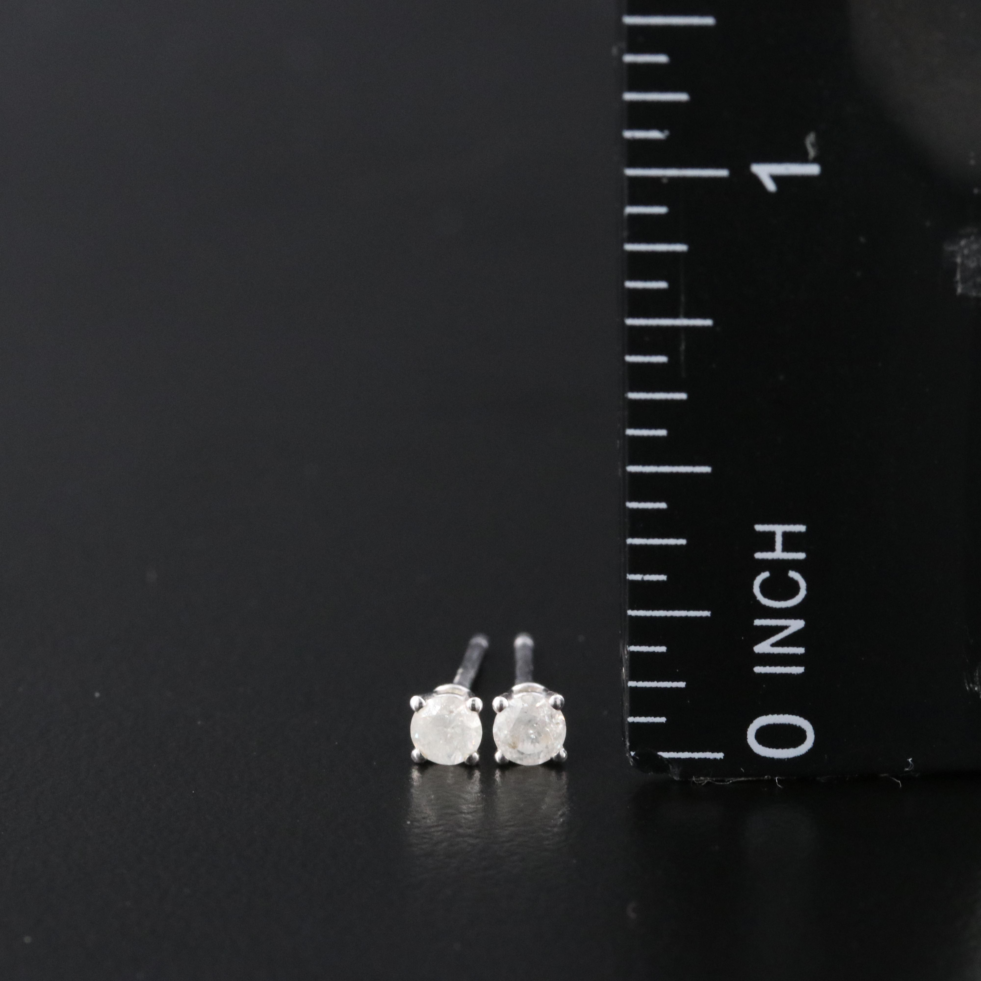 14K 0.22 CTW Diamond Solitaire Earrings