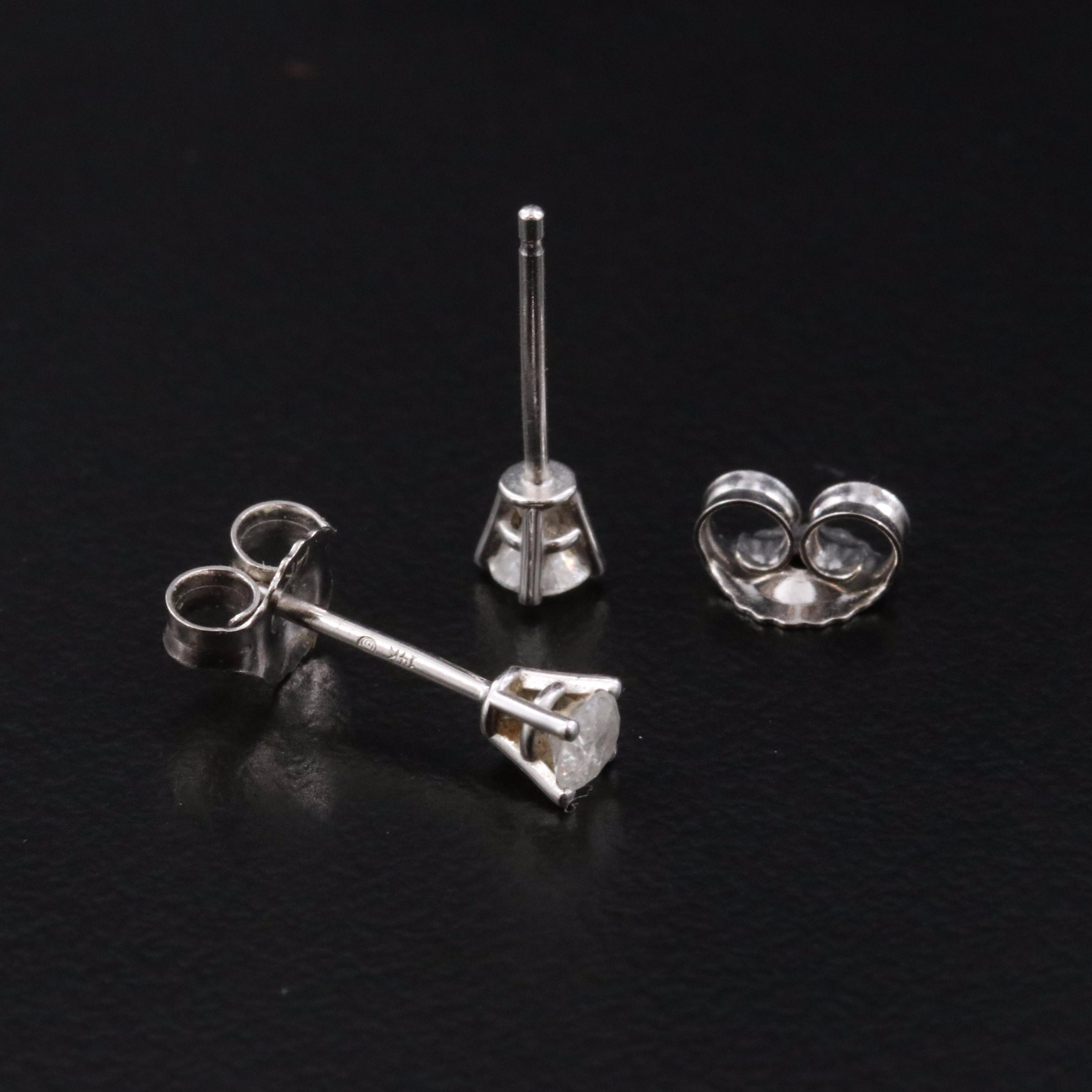 14K 0.22 CTW Diamond Solitaire Earrings