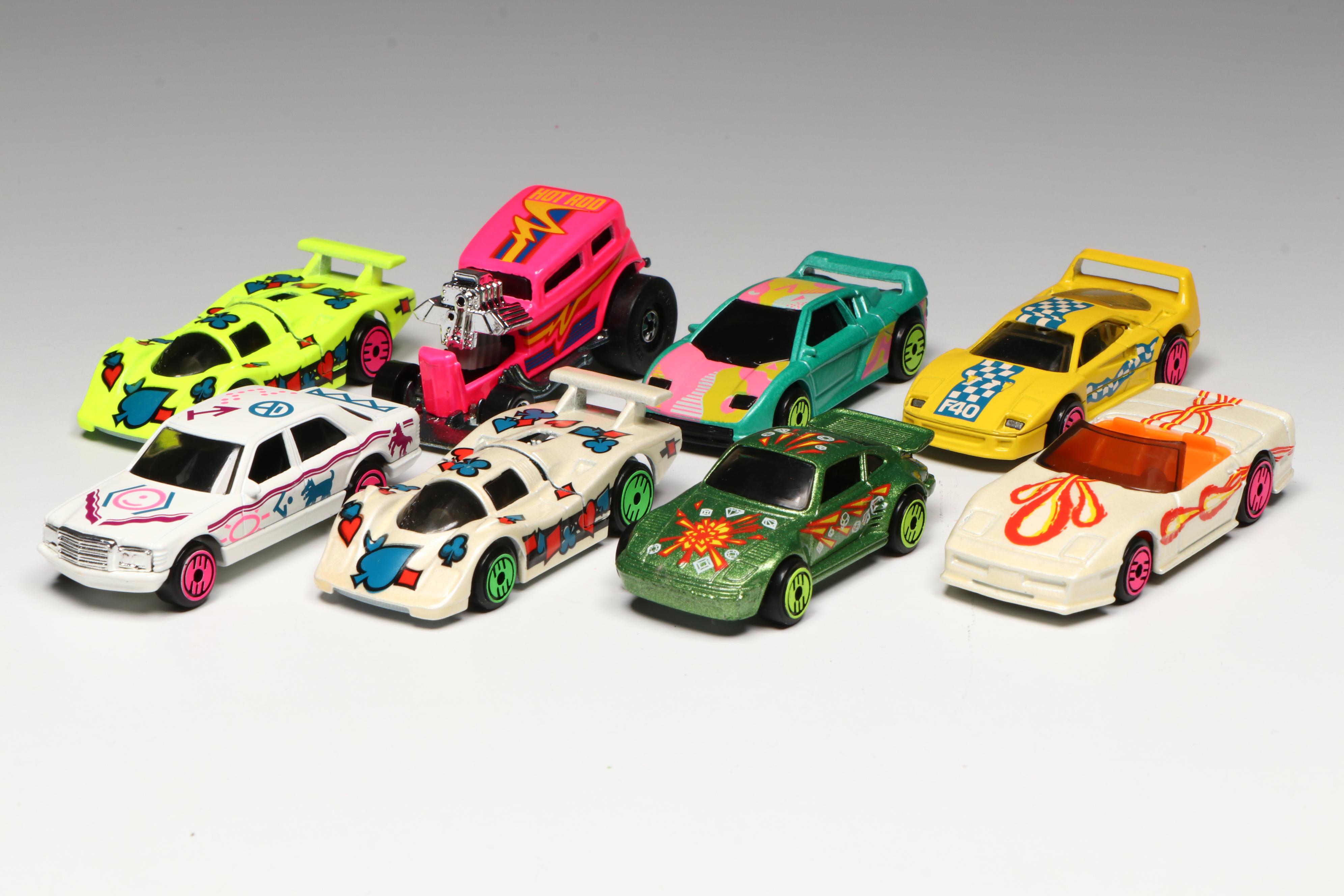 Hot Wheels "308 SEL" with Other Toy Cars and Collector's Case