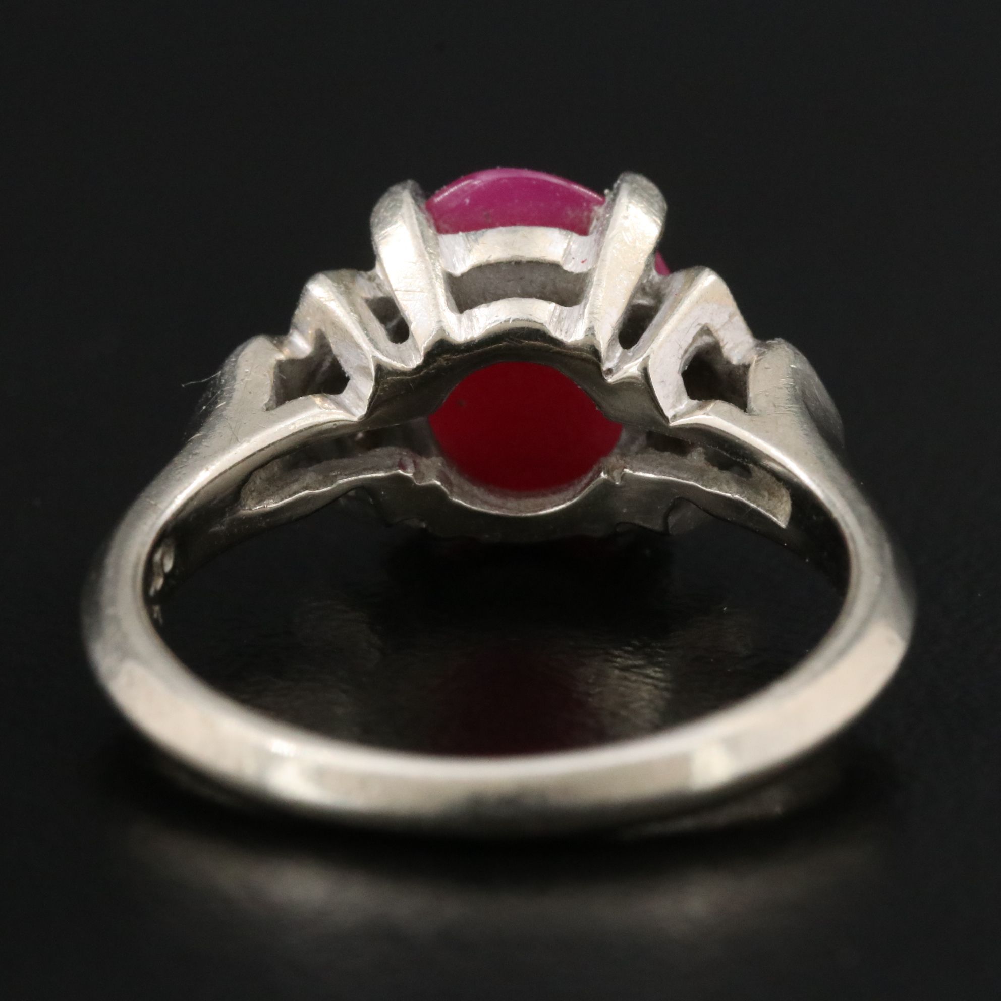 14K Star Ruby and Diamond Ring