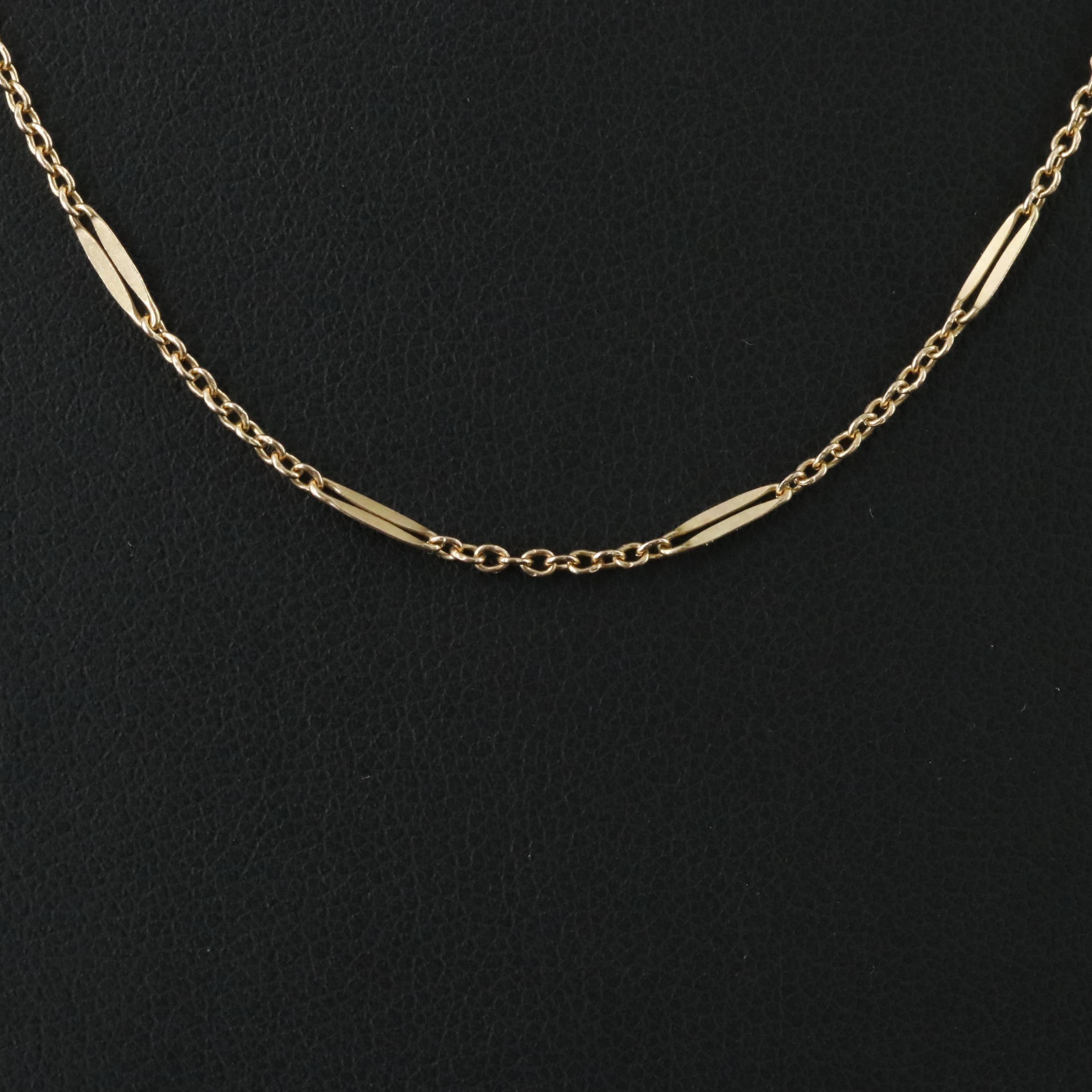 14K Station Necklace