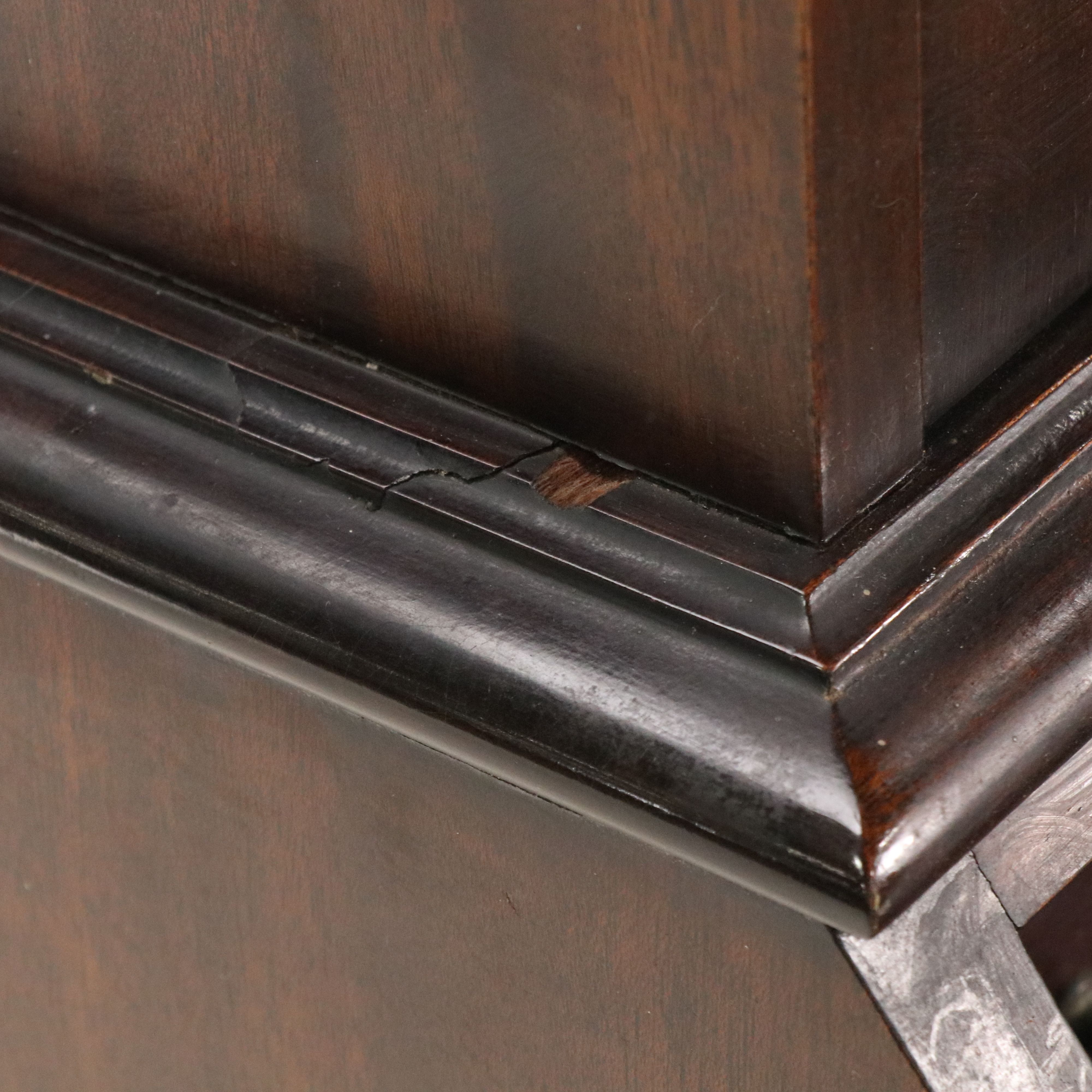 Chippendale Style Mahogany Secretary Desk