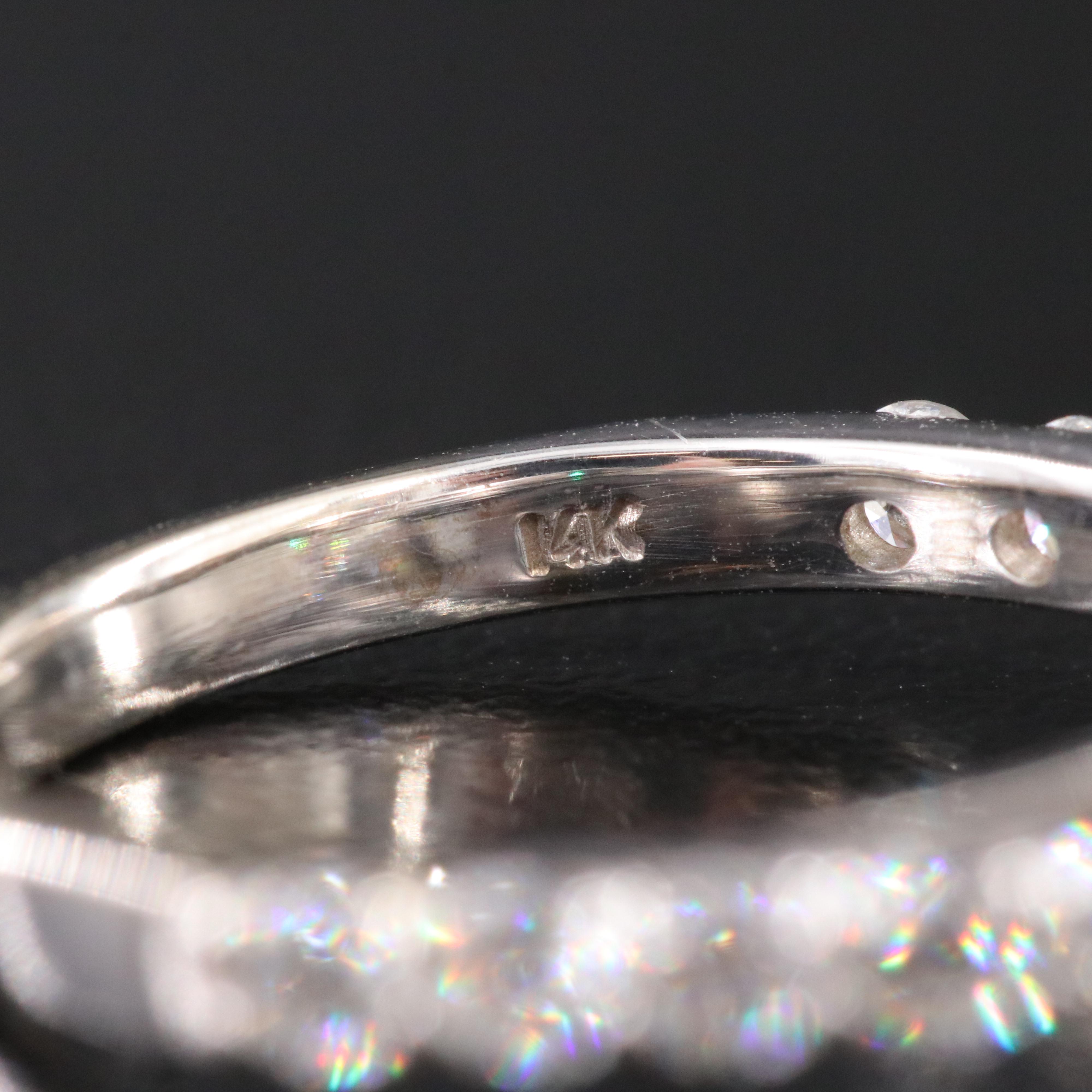 14K 3.99 CTW Lab Grown Diamond Ring Set with IGI Report