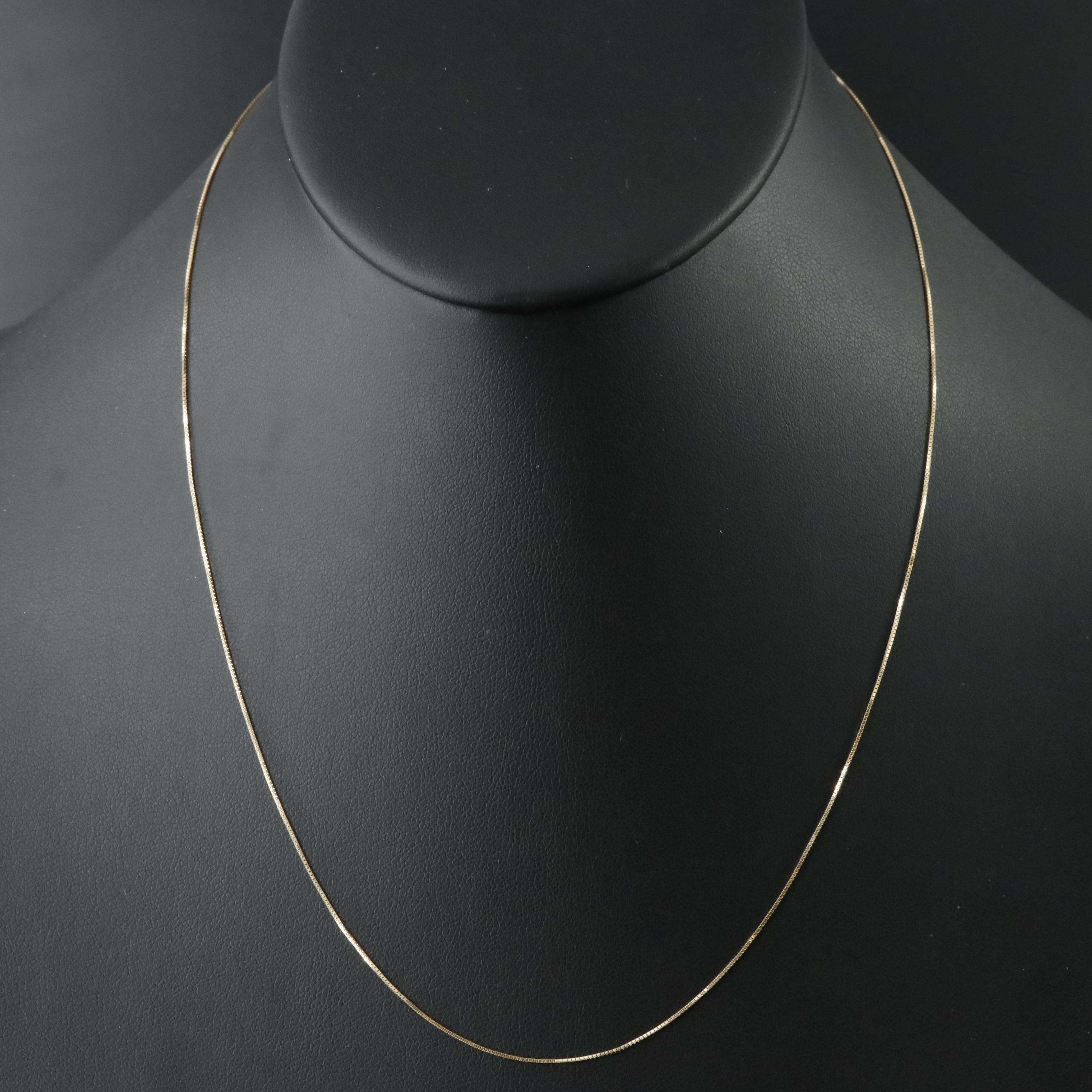 14K Box Chain Necklace