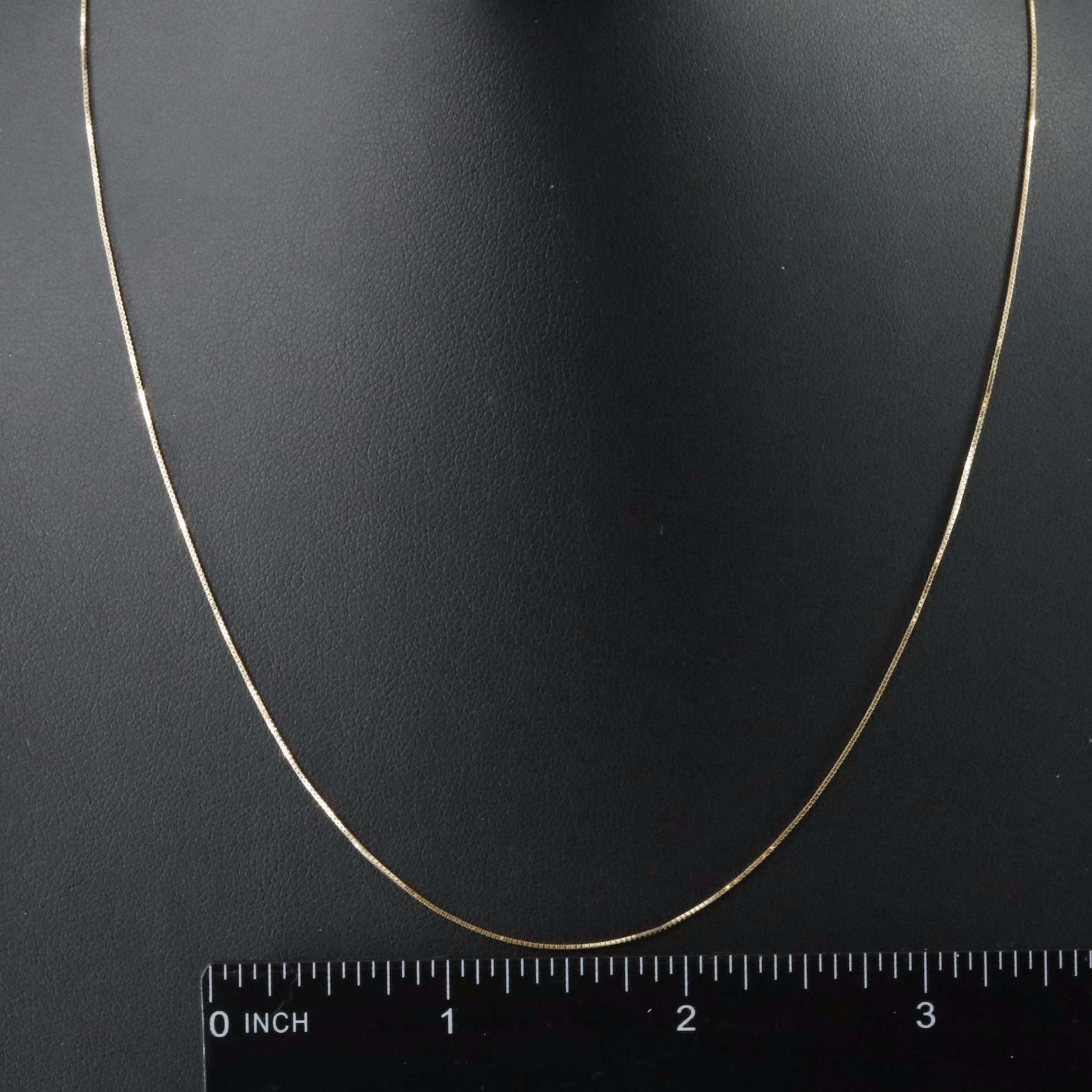 14K Box Chain Necklace