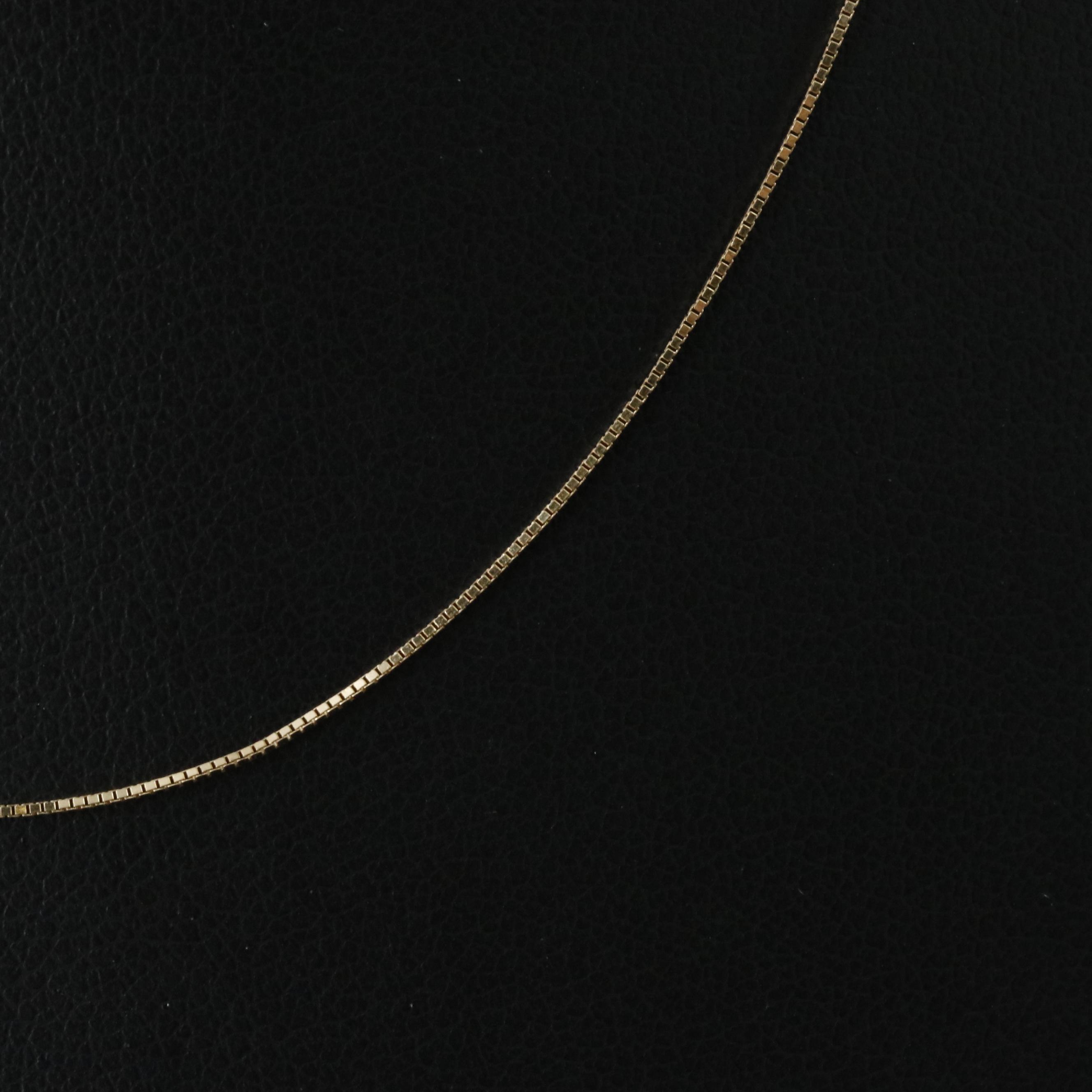 14K Box Chain Necklace