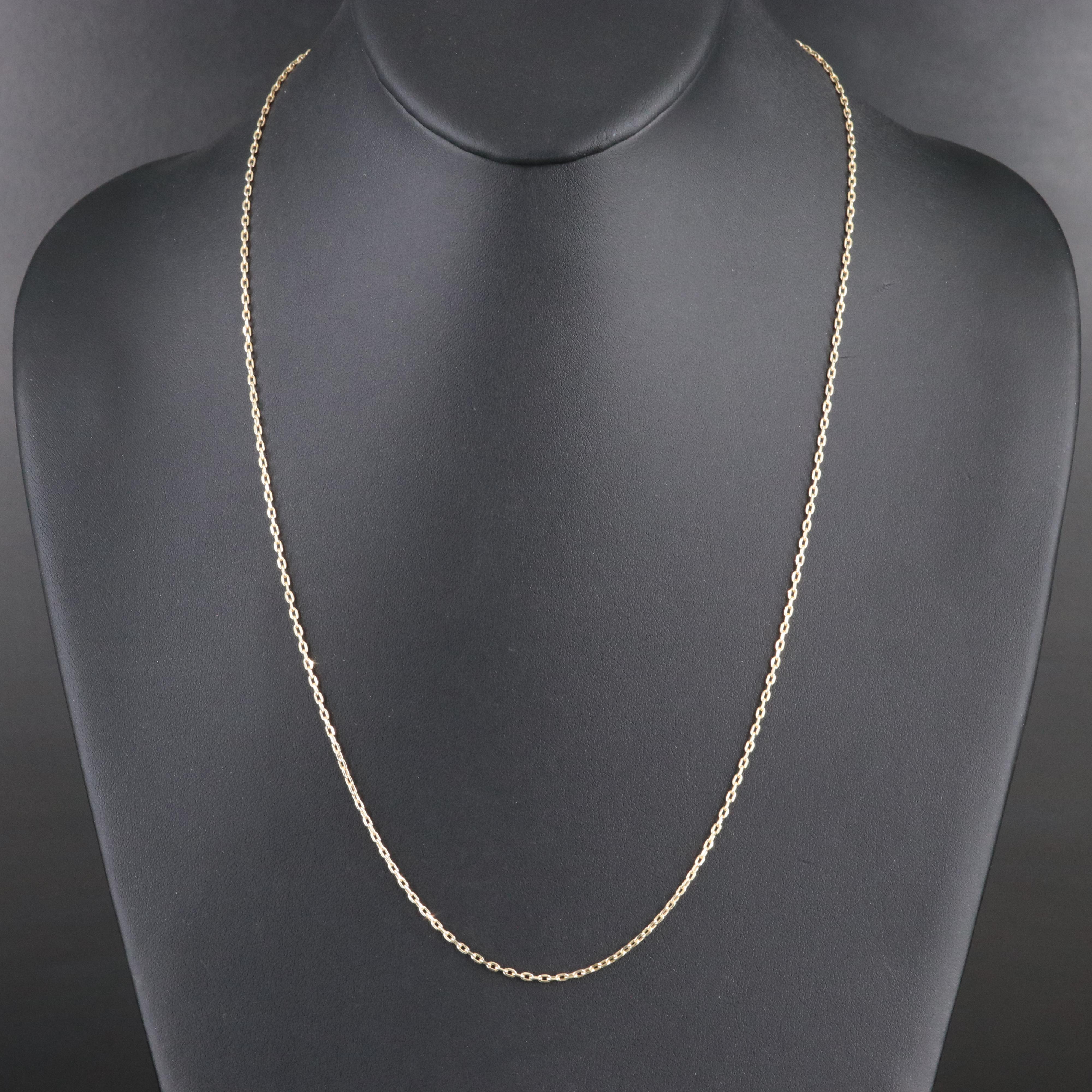 14K Cable Chain Necklace