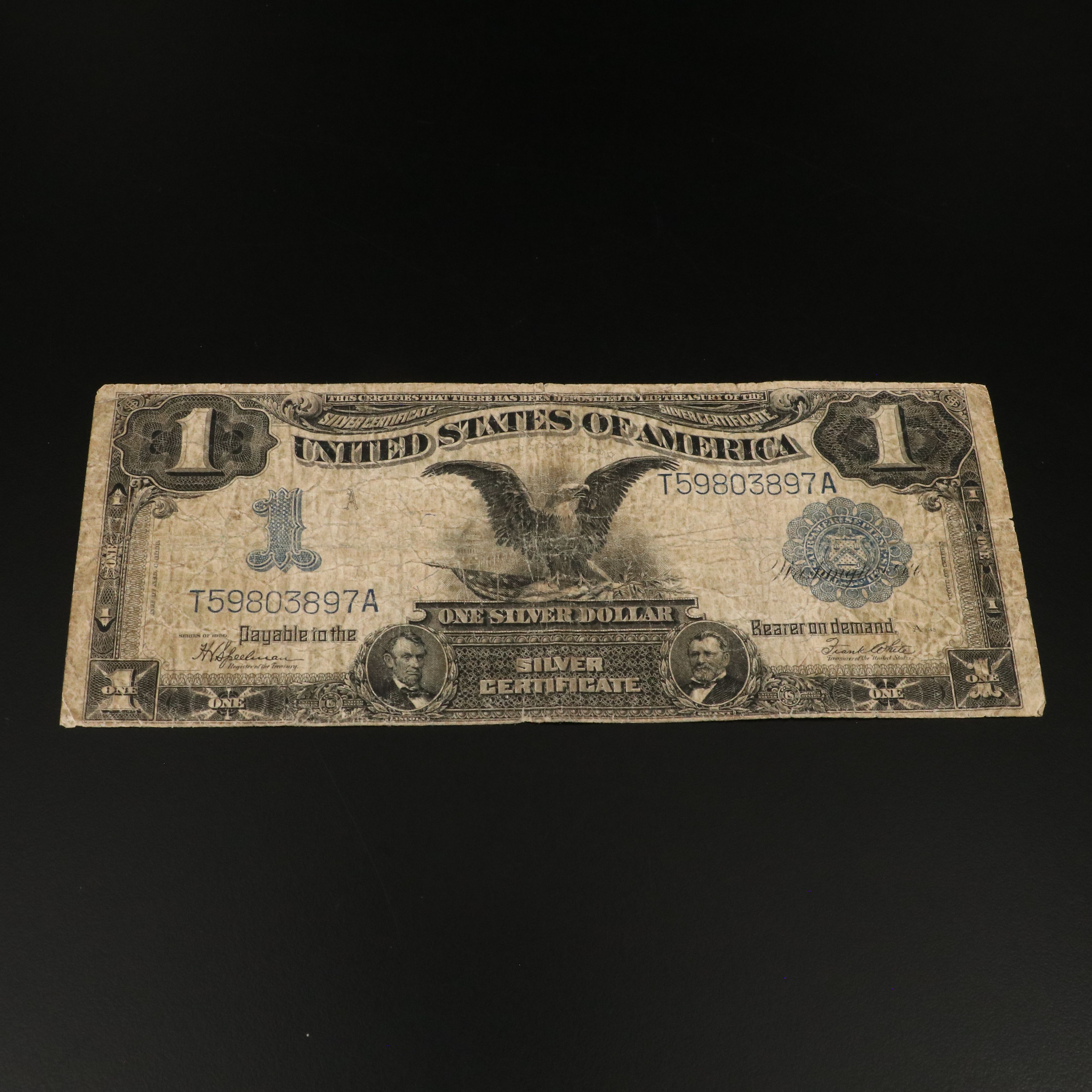 1899 Black Eagle One Dollar Silver Certificate