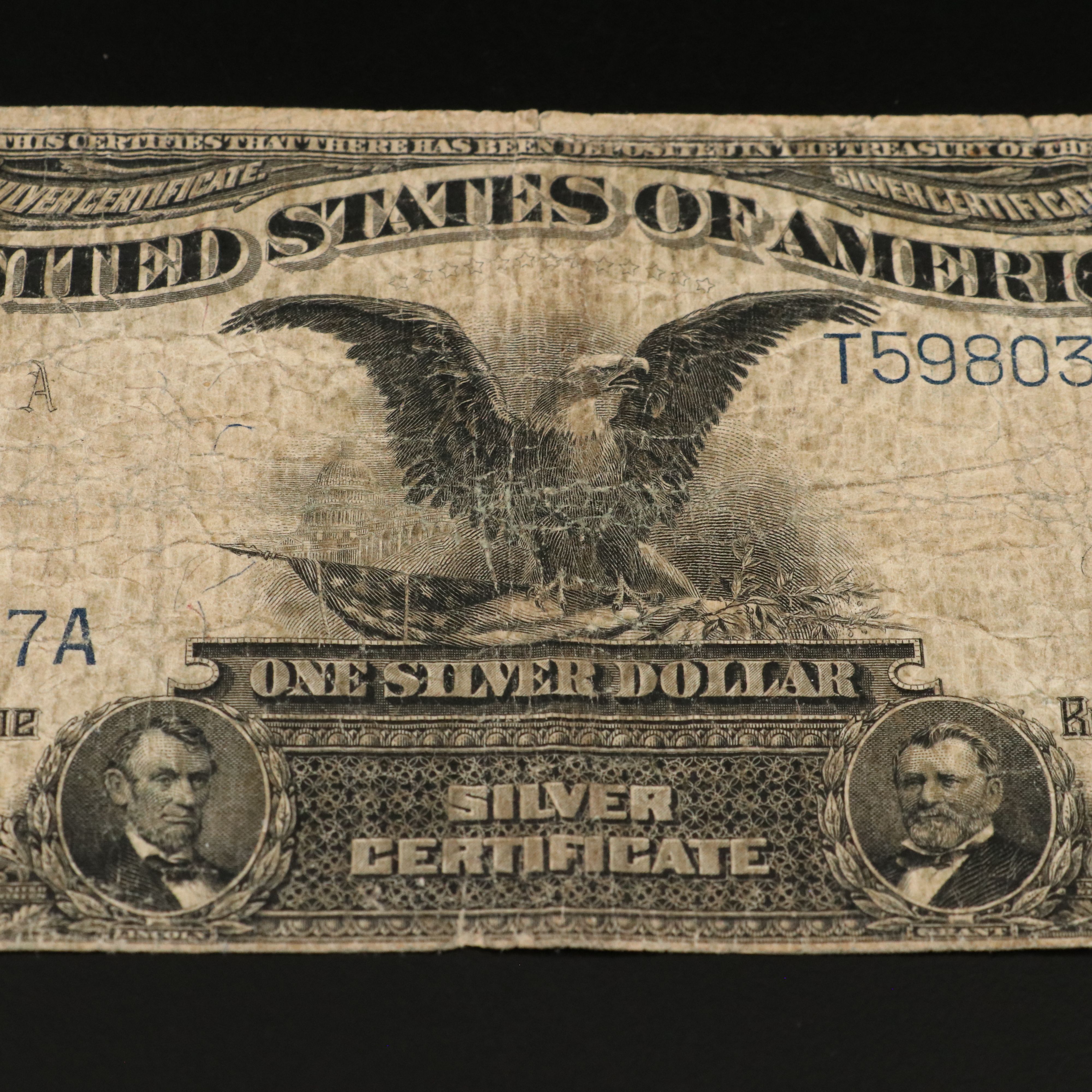 1899 Black Eagle One Dollar Silver Certificate