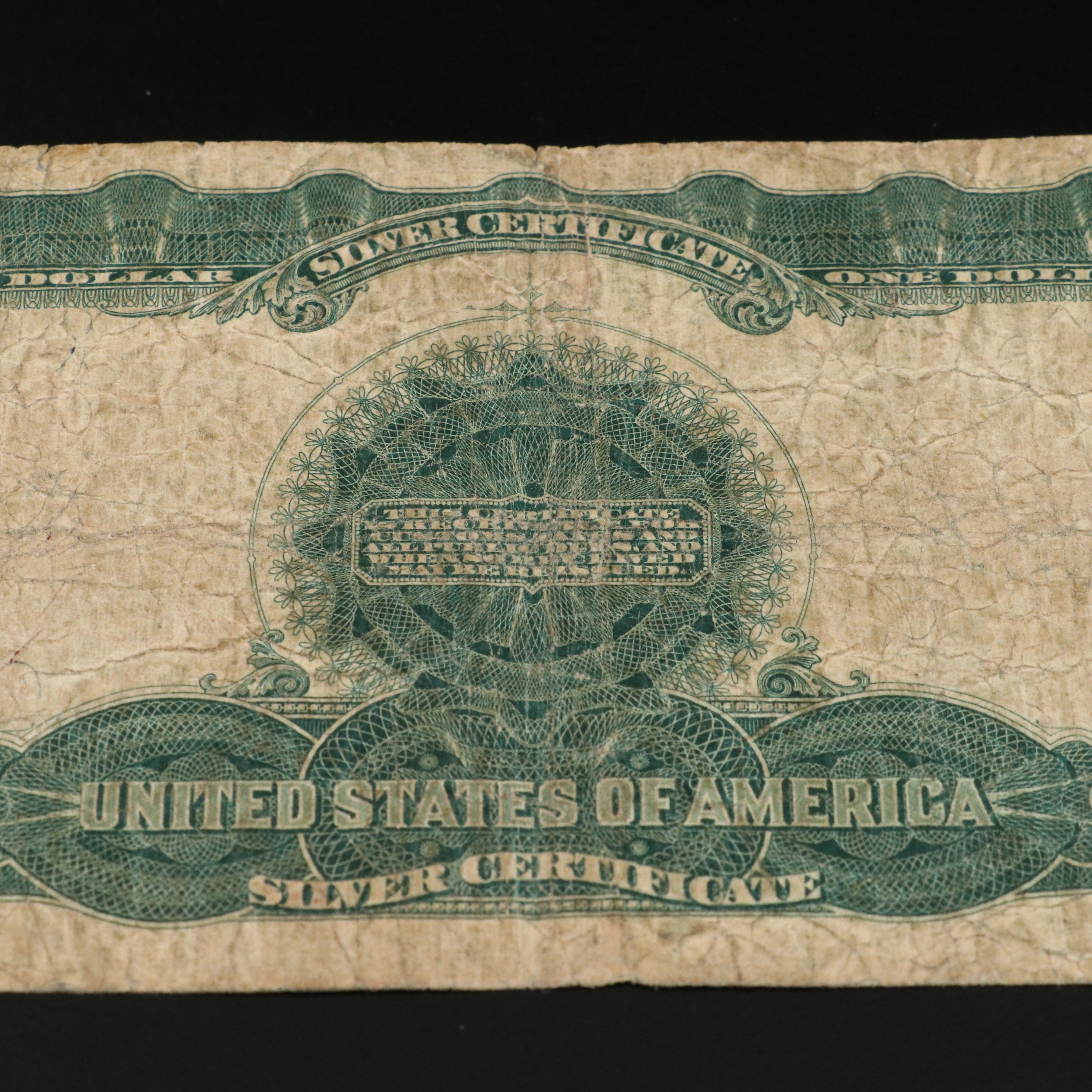 1899 Black Eagle One Dollar Silver Certificate