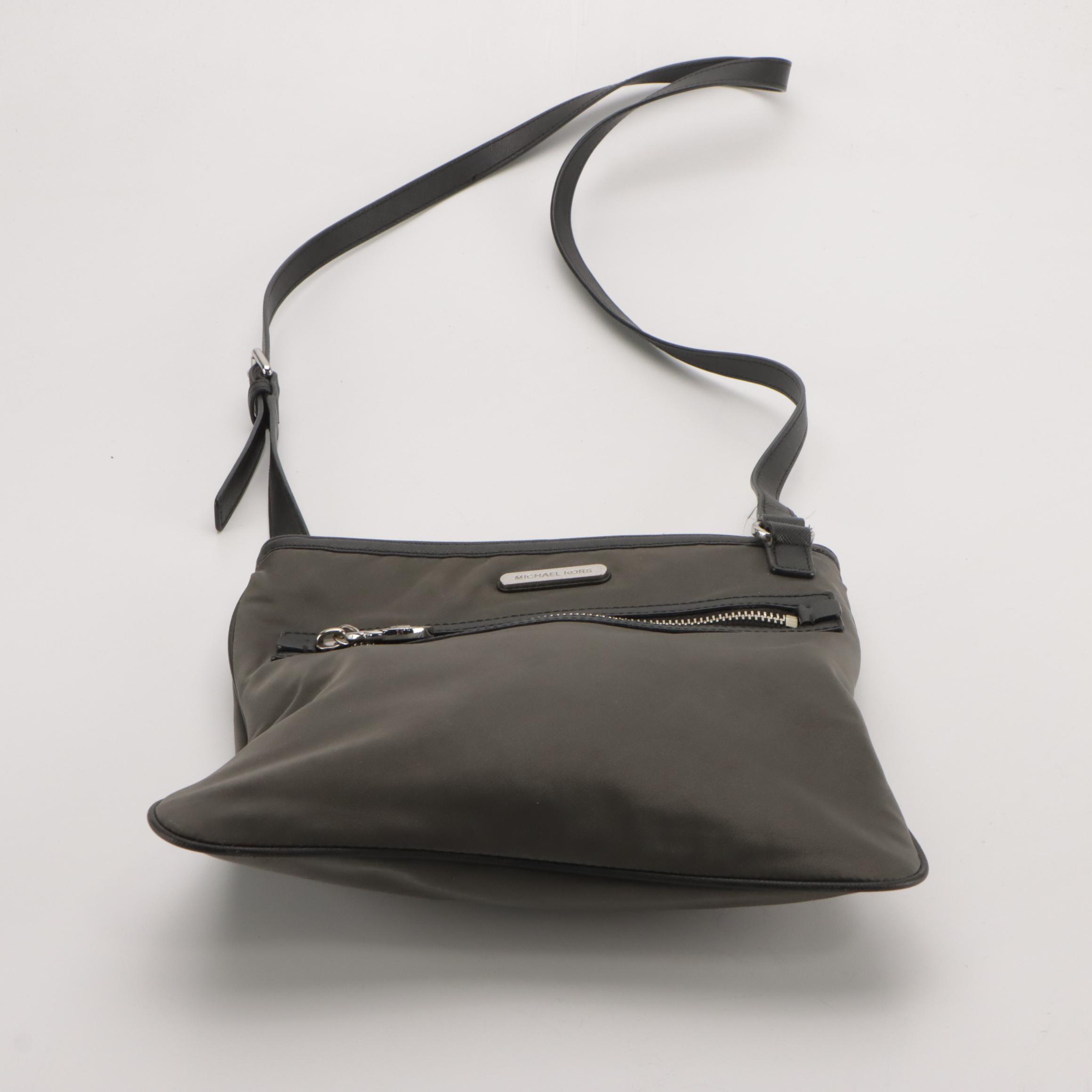 Michael Kors Black Leather Wallets, Nylon Tote Bag and Messenger Crossbody