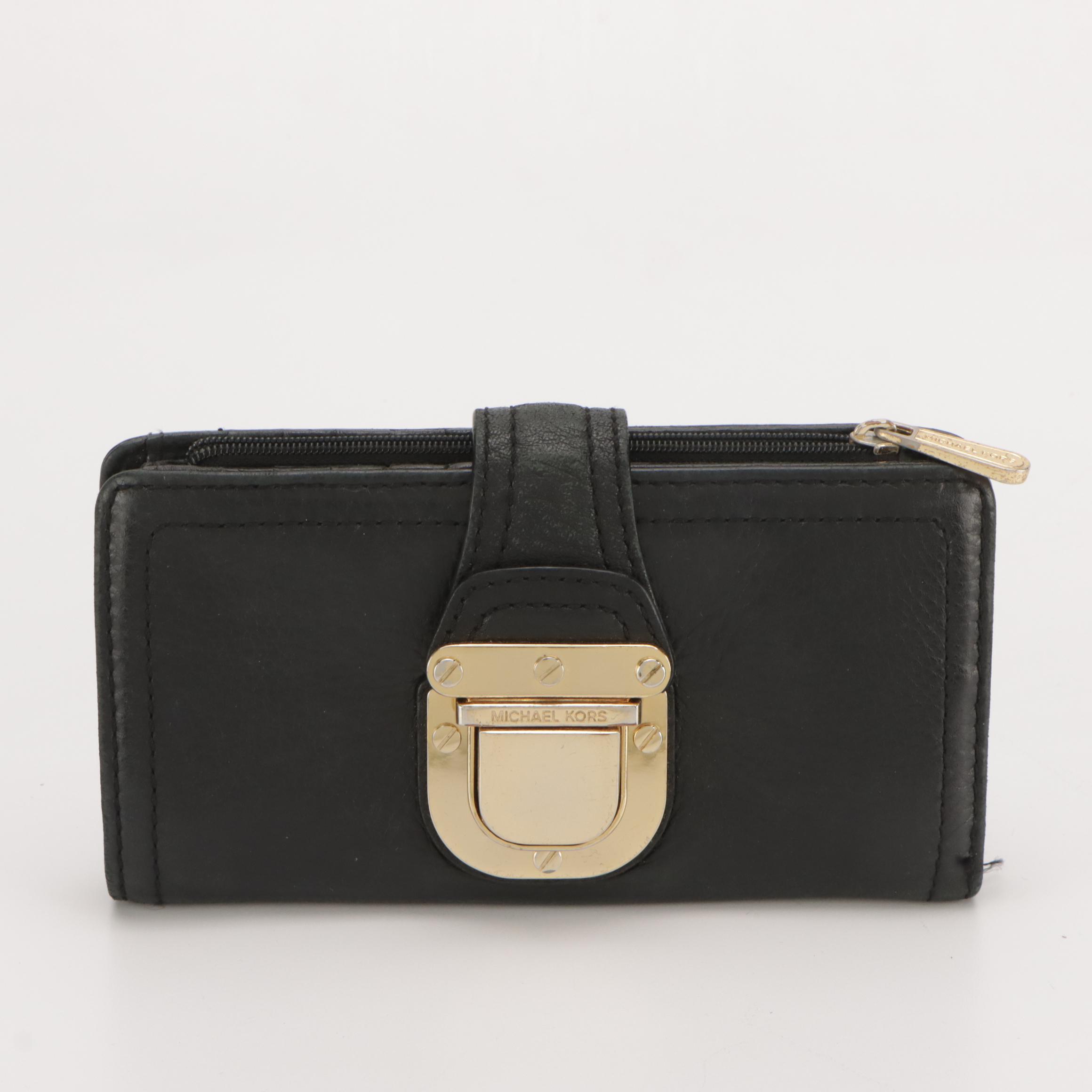 Michael Kors Black Leather Wallets, Nylon Tote Bag and Messenger Crossbody