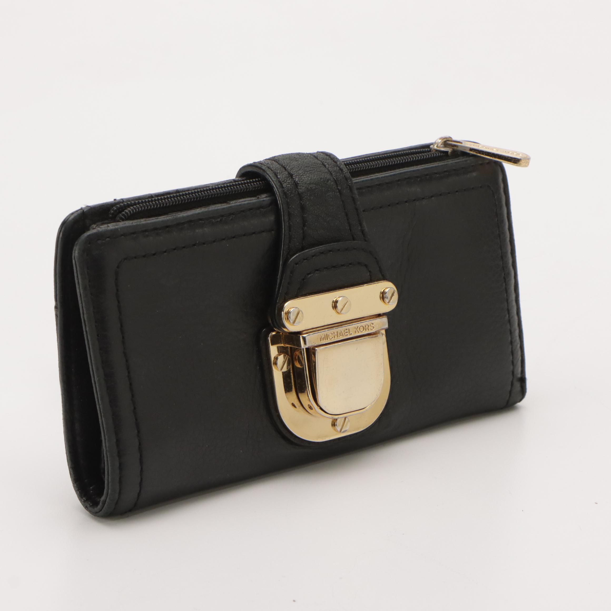 Michael Kors Black Leather Wallets, Nylon Tote Bag and Messenger Crossbody