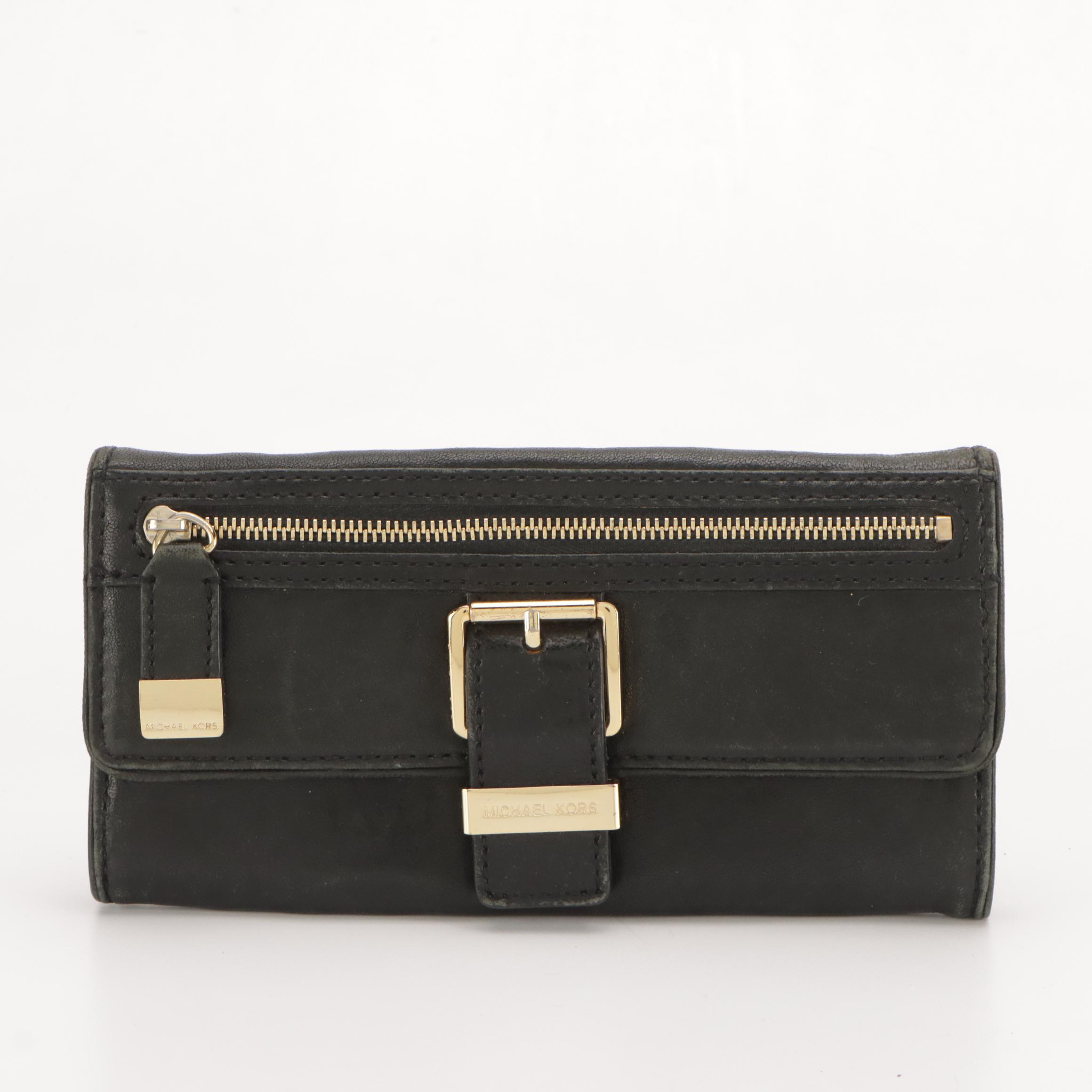 Michael Kors Black Leather Wallets, Nylon Tote Bag and Messenger Crossbody