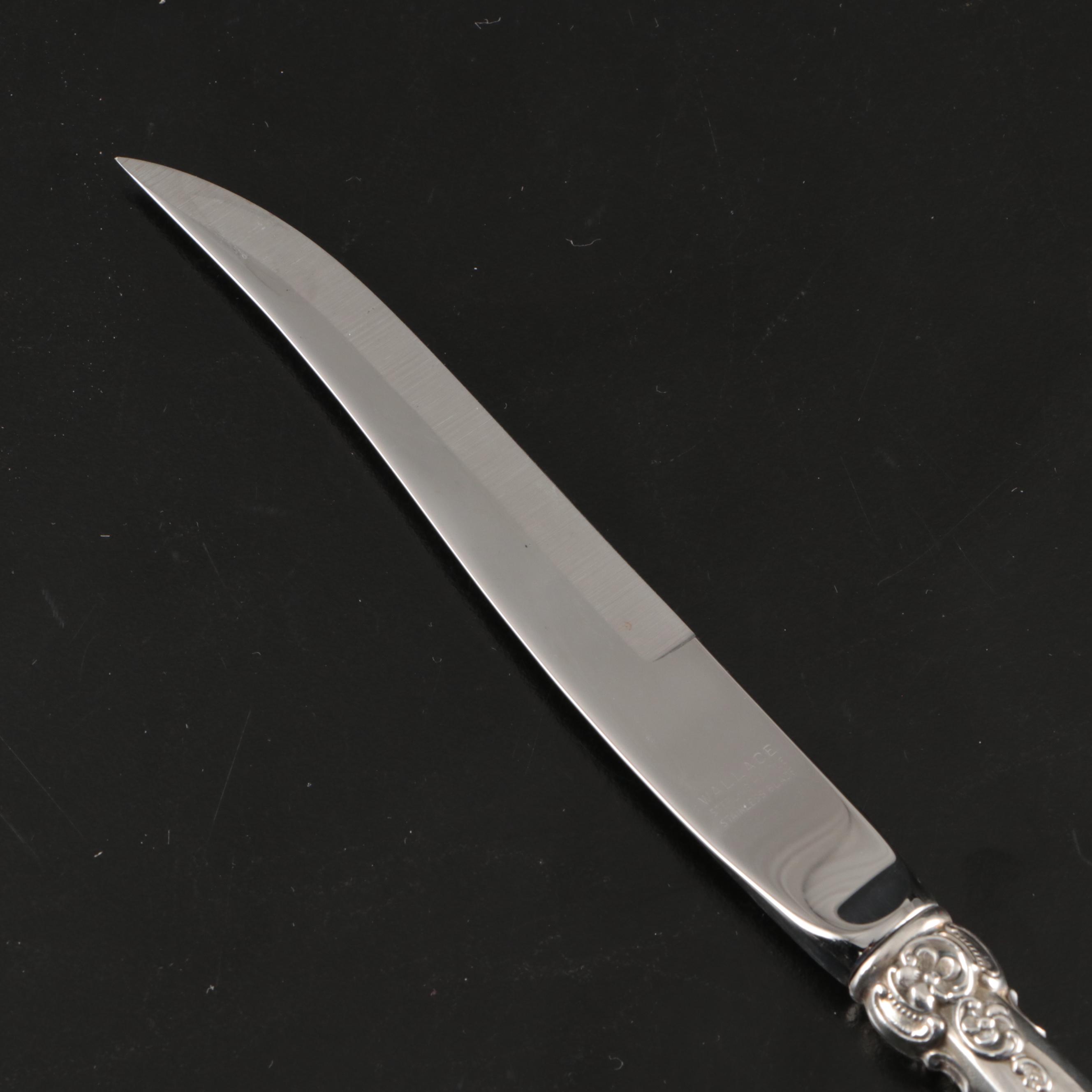 Wallace "Grand Baroque" Sterling Silver Handled Steak Knives