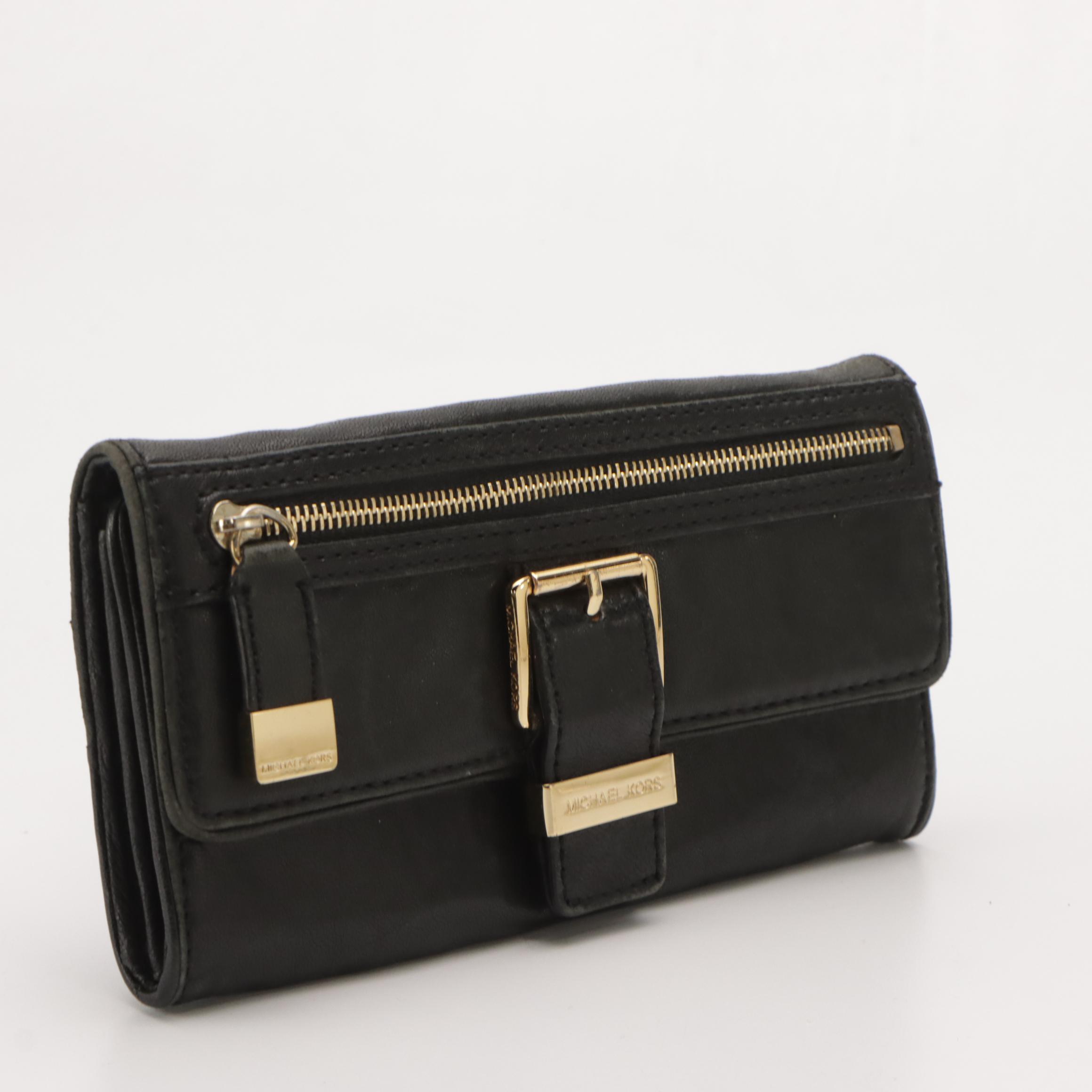 Michael Kors Black Leather Wallets, Nylon Tote Bag and Messenger Crossbody