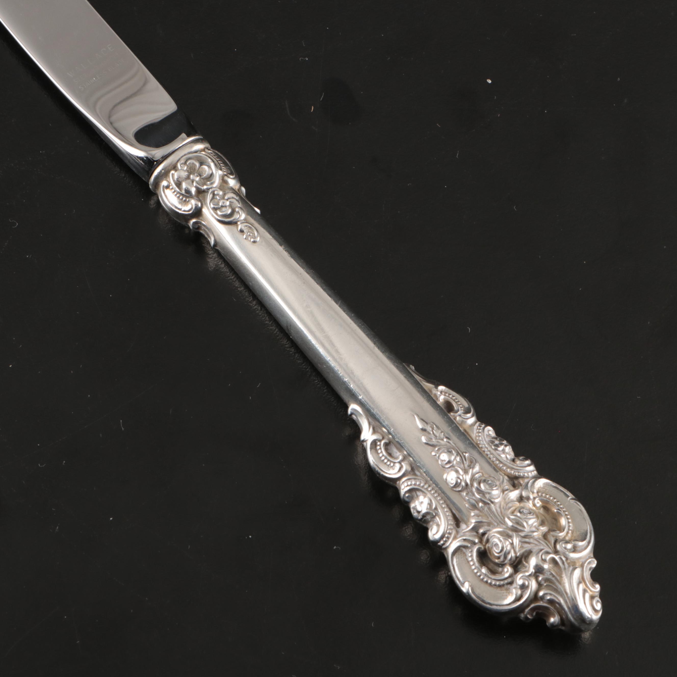Wallace "Grand Baroque" Sterling Silver Handled Steak Knives