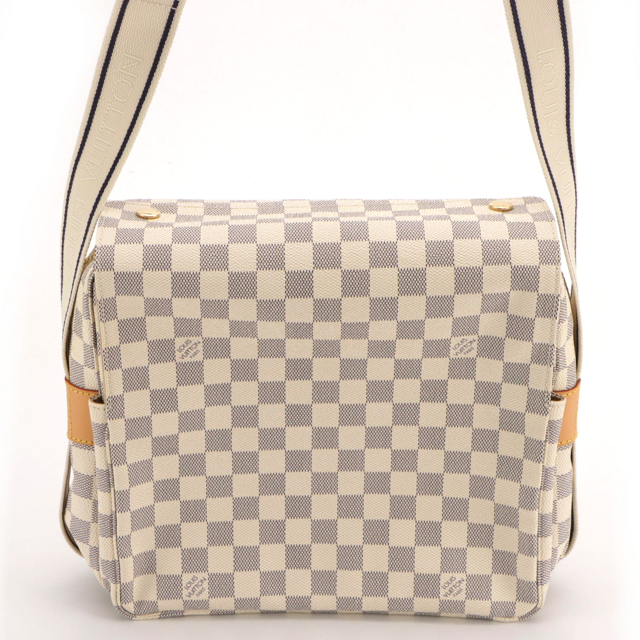Louis Vuitton Naviglio Messenger Bag in Damier Azur Canvas