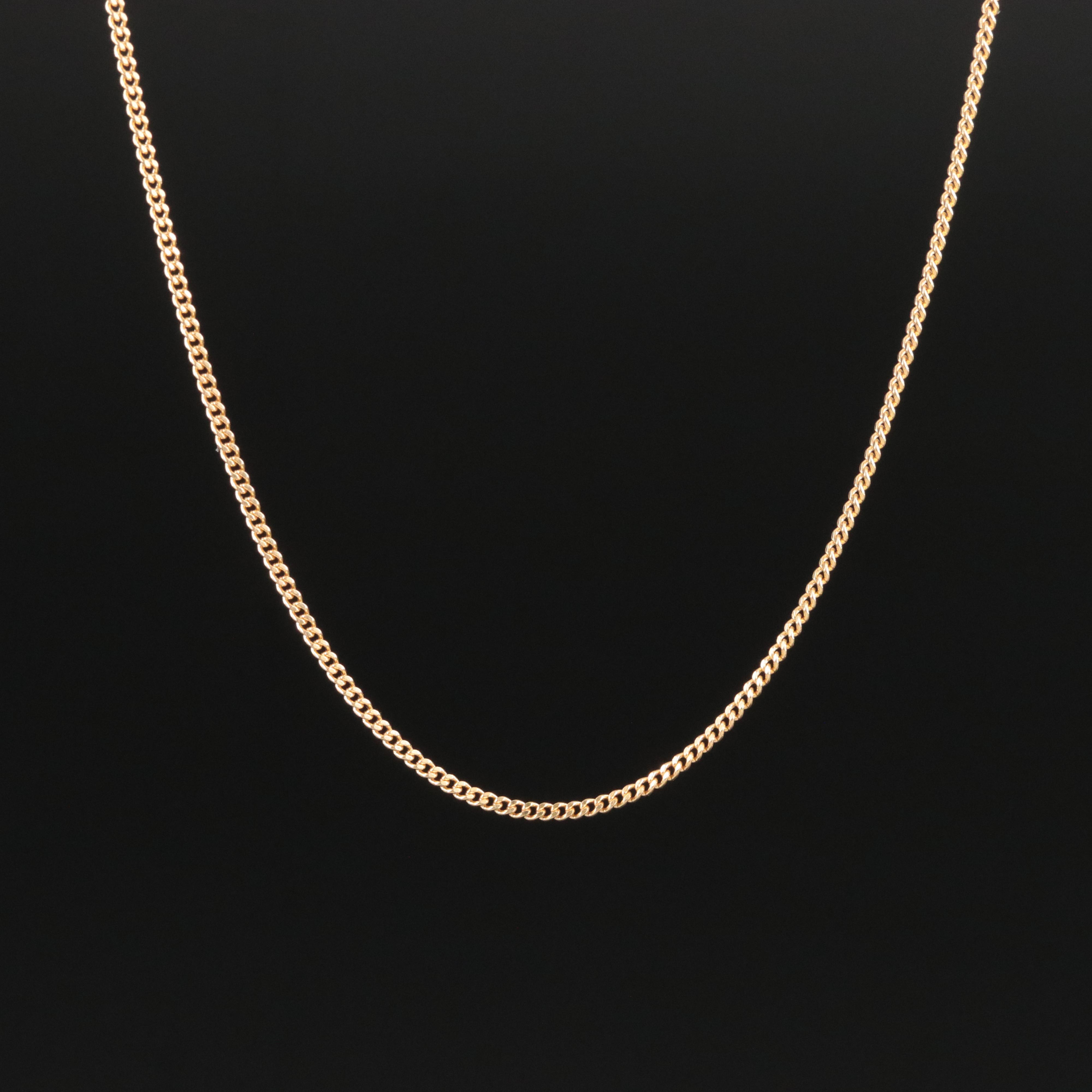 18K Cable Chain Necklace
