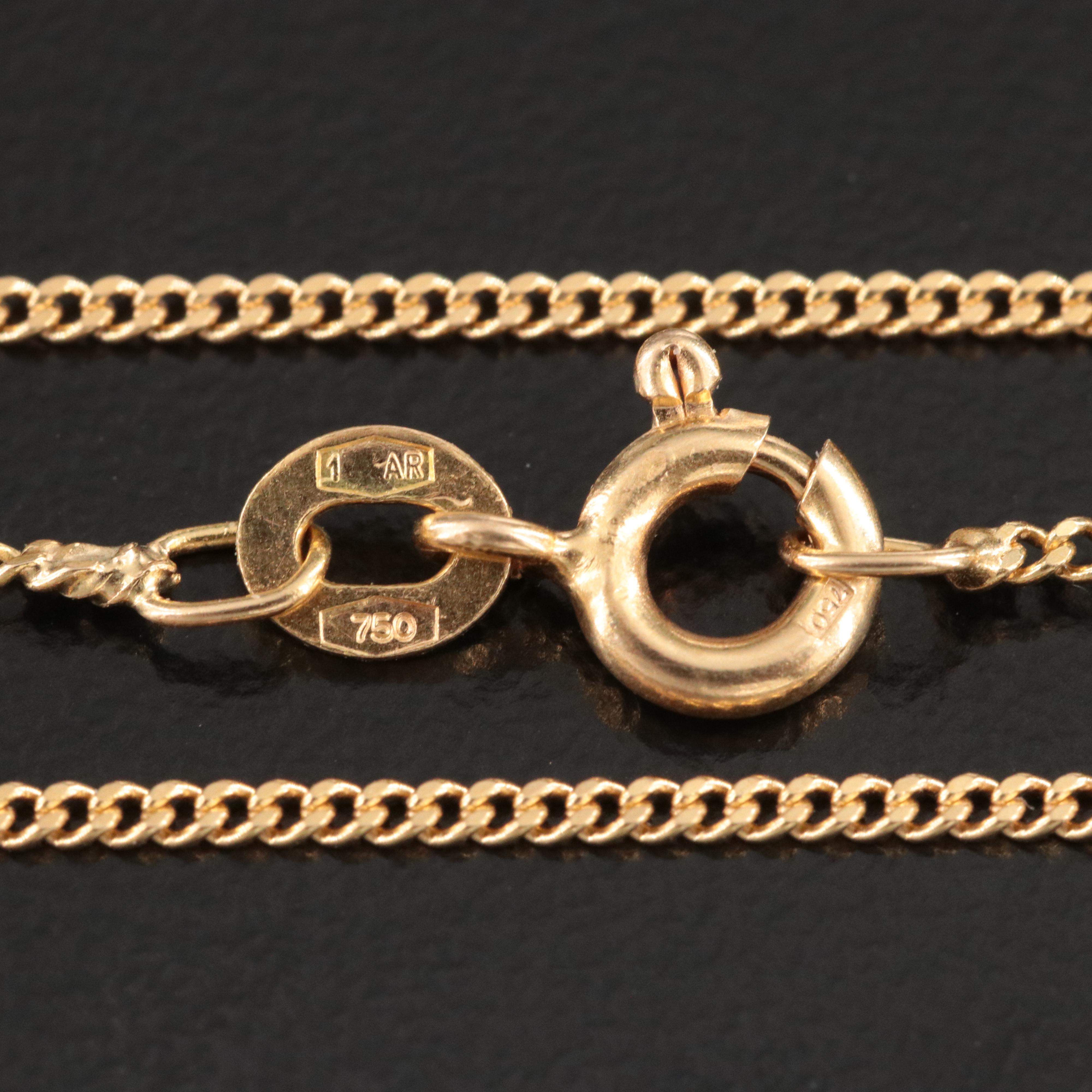18K Cable Chain Necklace