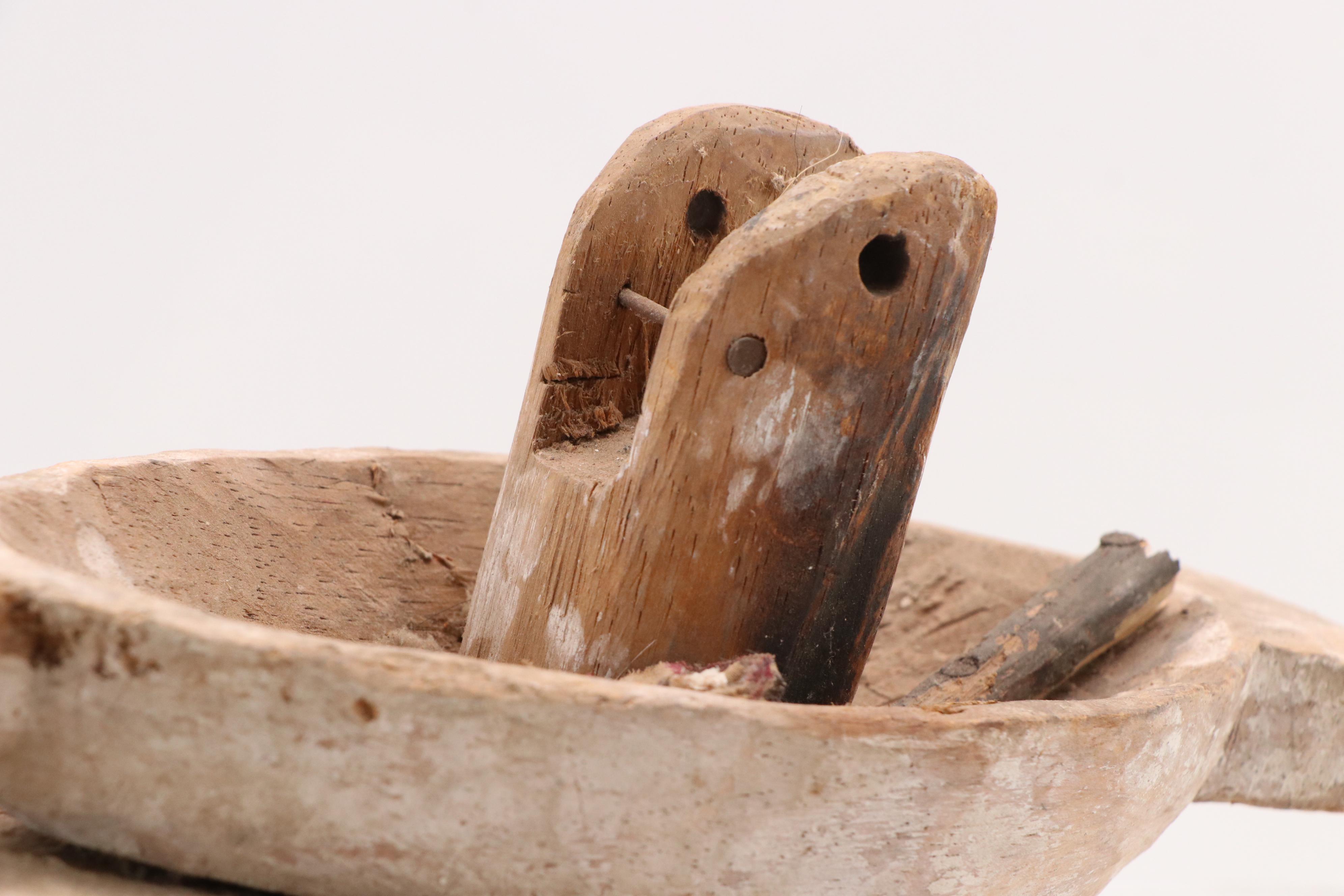 Yorùbá Gelede Carved Wood Helmet Mask, 20th Century