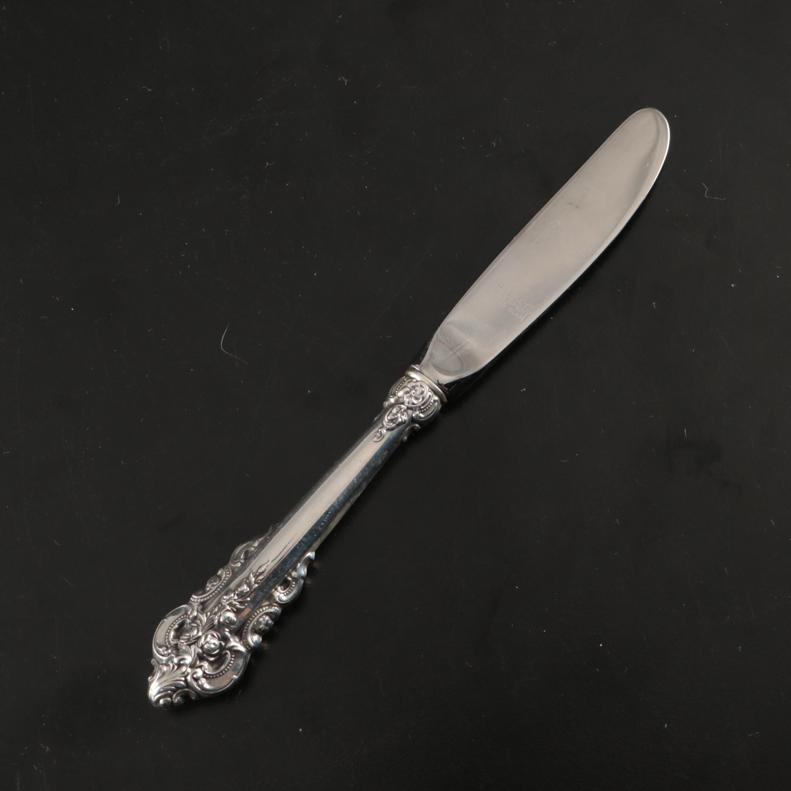Wallace "Grand Baroque" Sterling Silver Handle Butter Spreaders