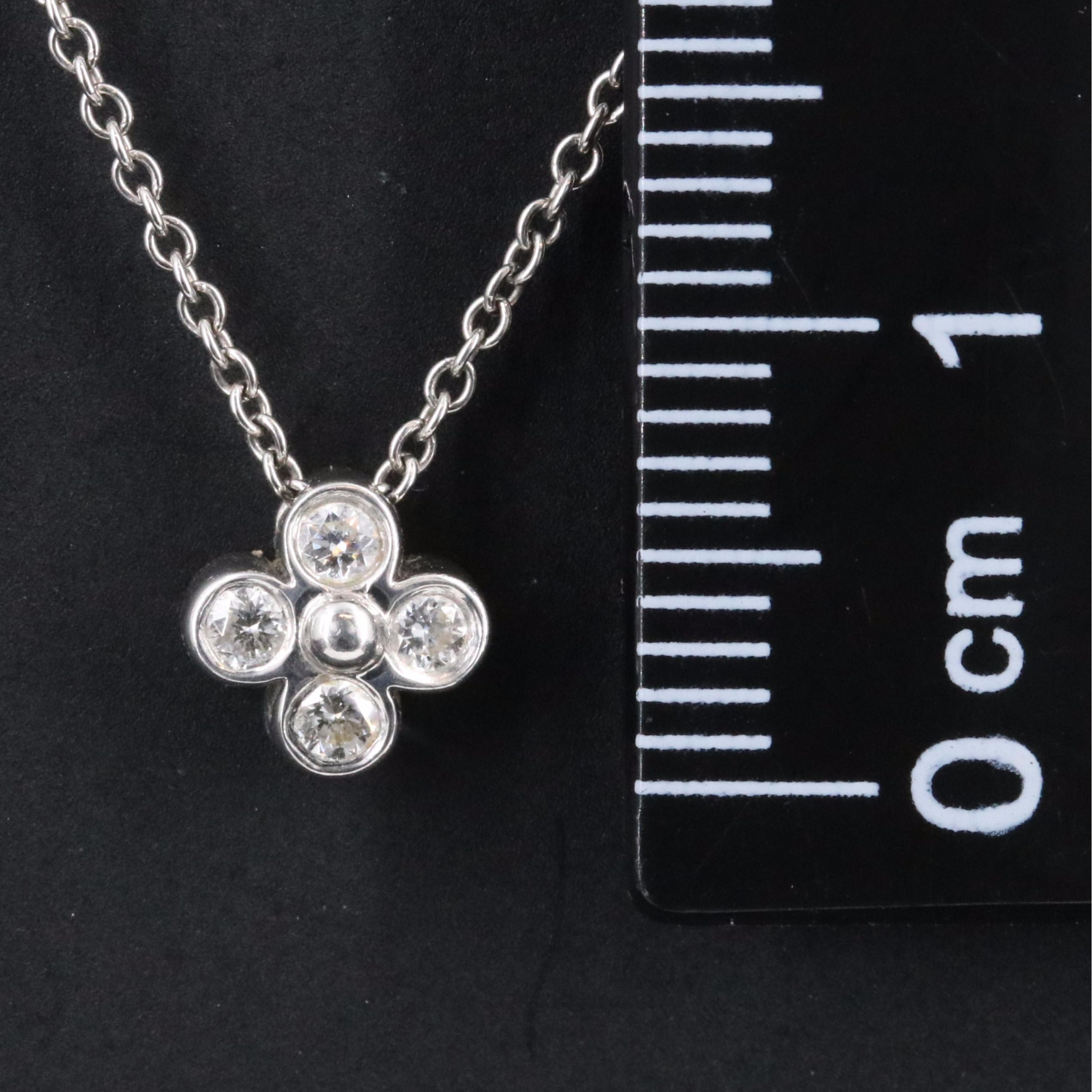 Tiffany & Co. Platinum and Diamond Flower Necklace