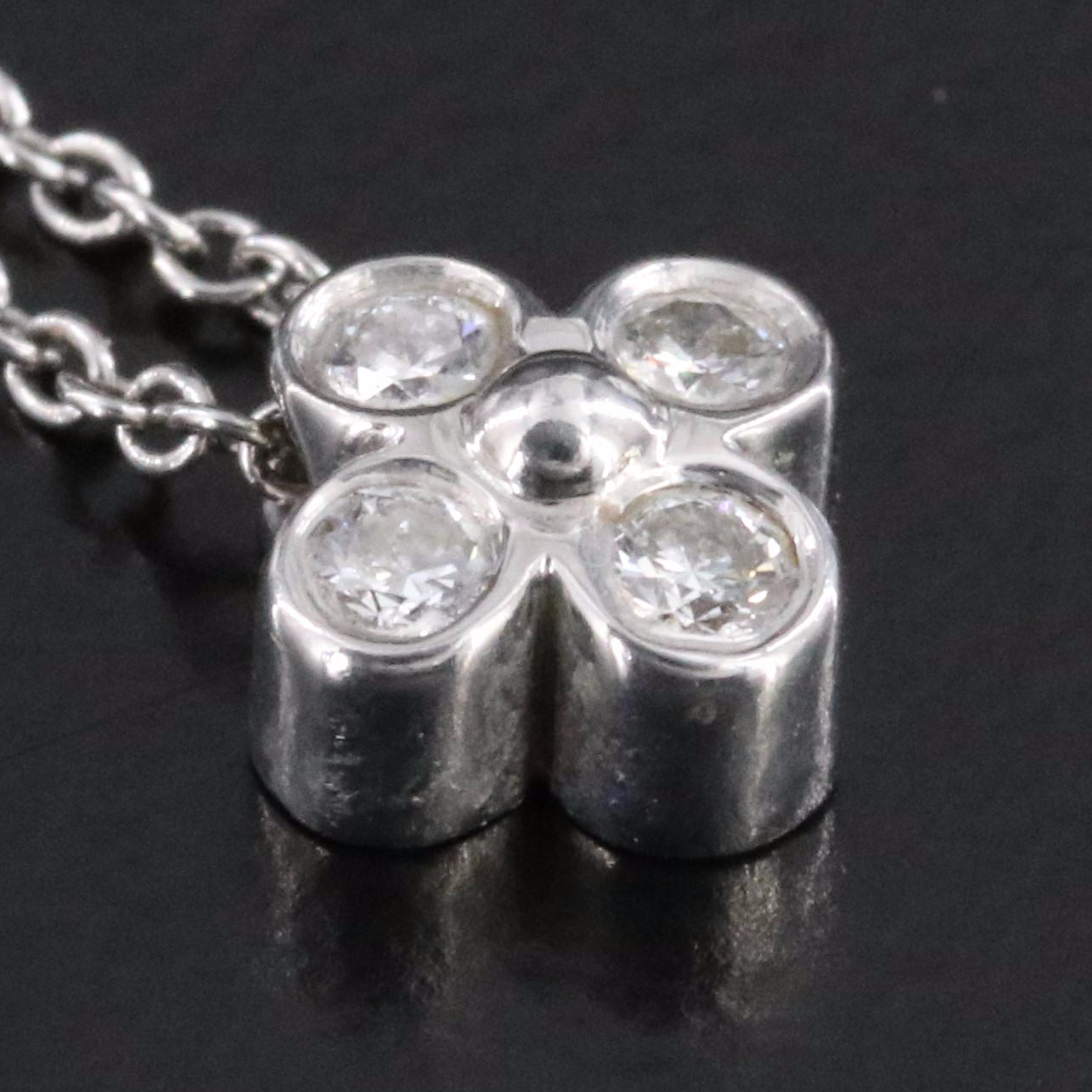 Tiffany & Co. Platinum and Diamond Flower Necklace
